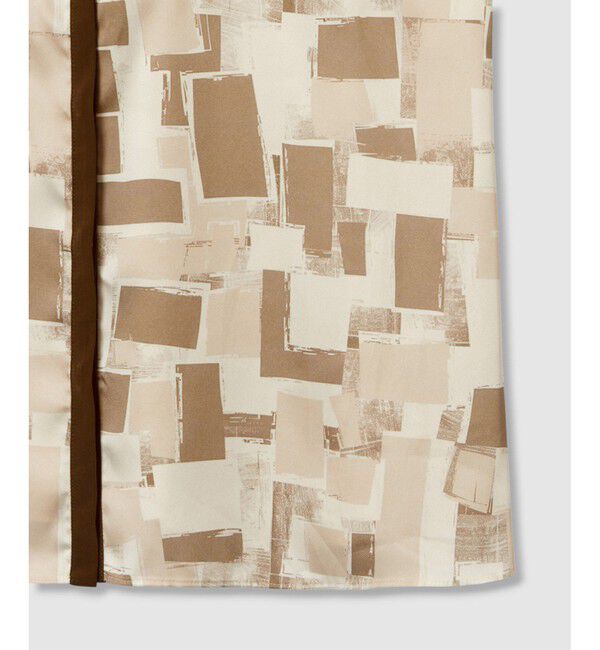 allureville「LISAジオメトリックプリントノースリブラウス」|シャツ・ブラウス|