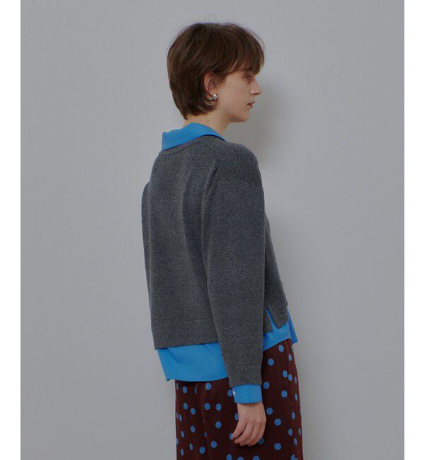 allureville「フェイクレイヤードスキッパープルオーバー」|ニット・セーター|