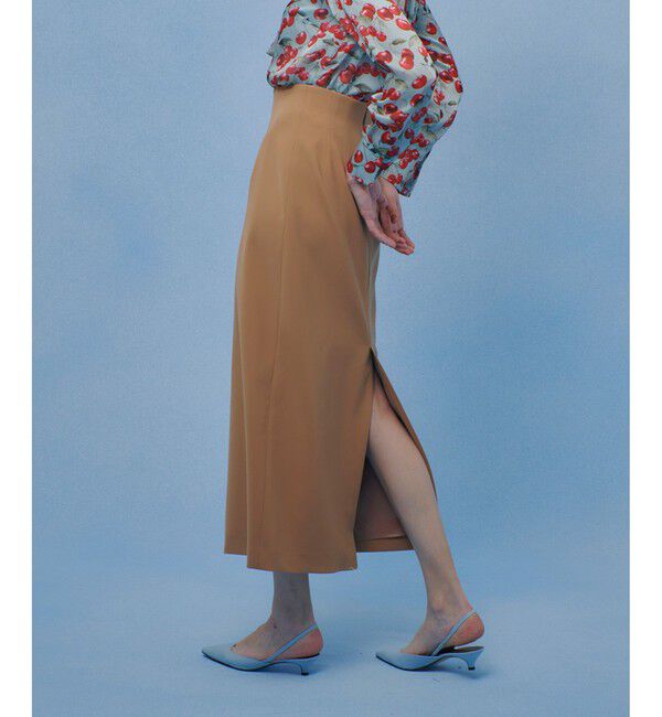 LOULOU WILLOUGHBY「【LOULOU WILLOUGHBY】ダブルクロスタイトスカート」|タイト|