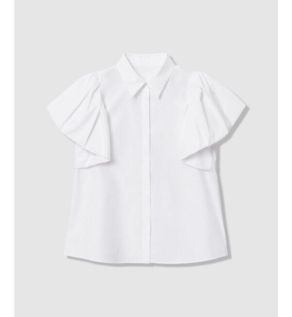 LOULOU WILLOUGHBY「【LOULOU WILLOUGHBY】バルーンスリーブシャツブラウス」|シャツ・ブラウス|