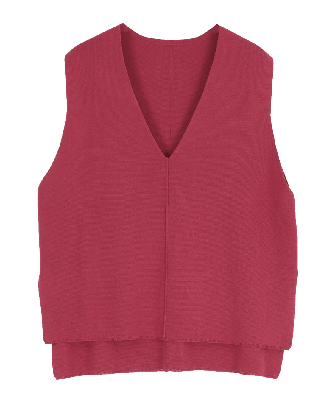 titivate「サイドスリットVネックニットベスト」|ニット・セーター|