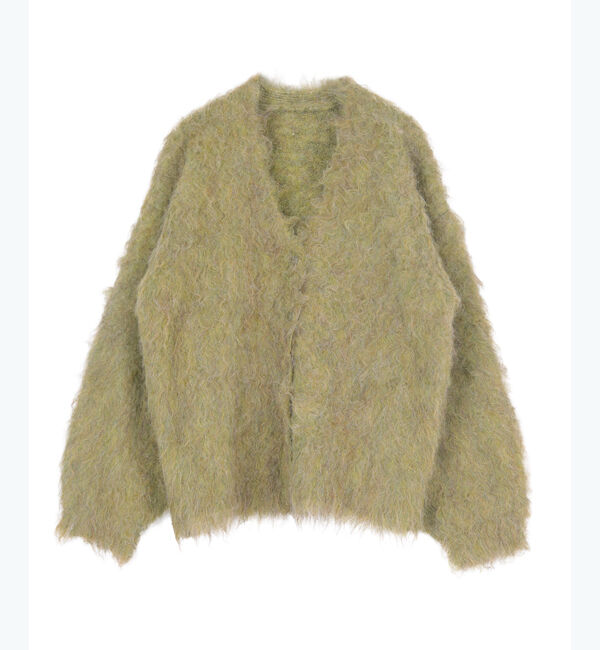 titivate「ブークレシャギーVネックカーディガン」|ニット・セーター|