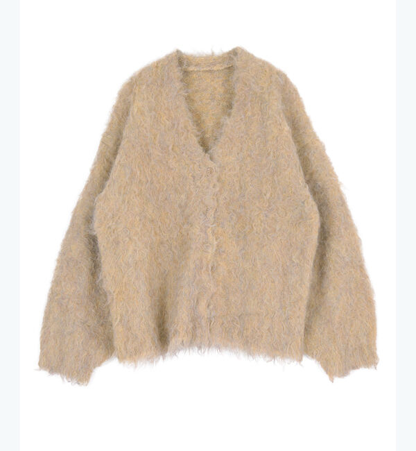 titivate「ブークレシャギーVネックカーディガン」|ニット・セーター|