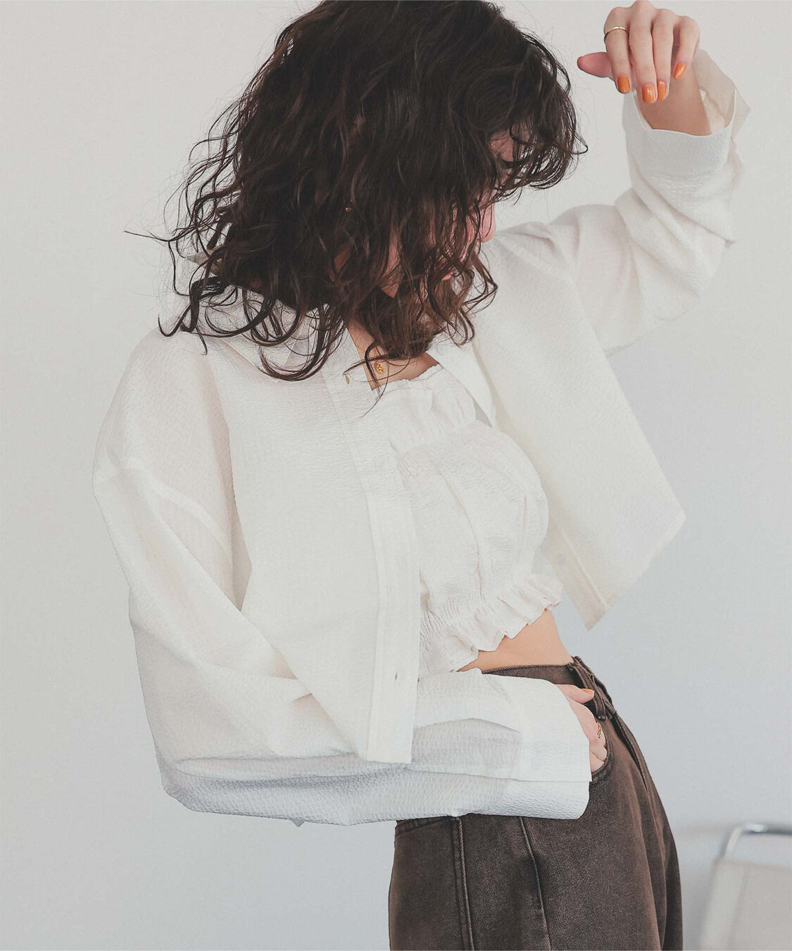 titivate「サッカーストライプシャーリングビスチェ」|チューブトップ|