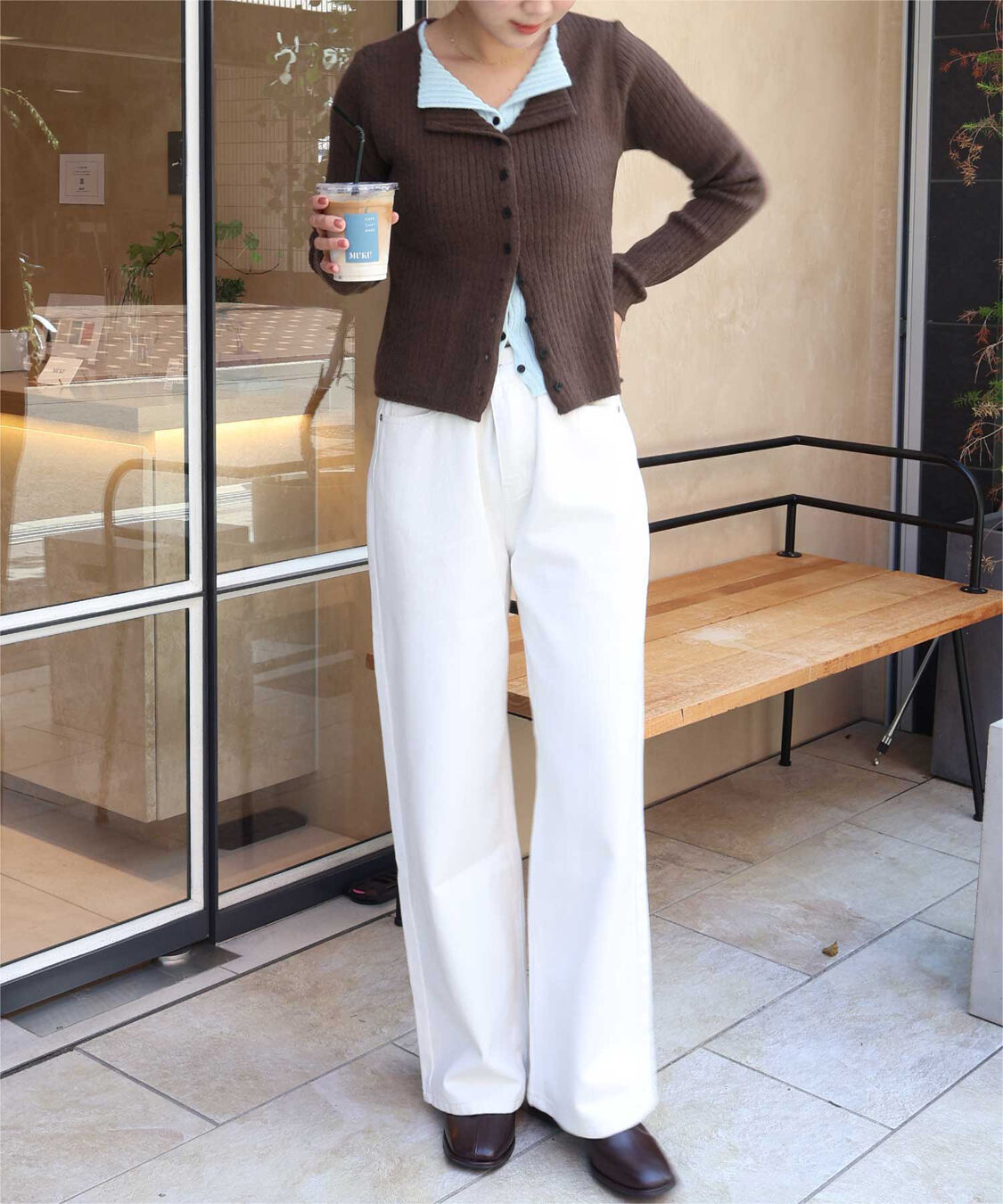 titivate「レイヤード風リブニットトップス」|ニット・セーター|