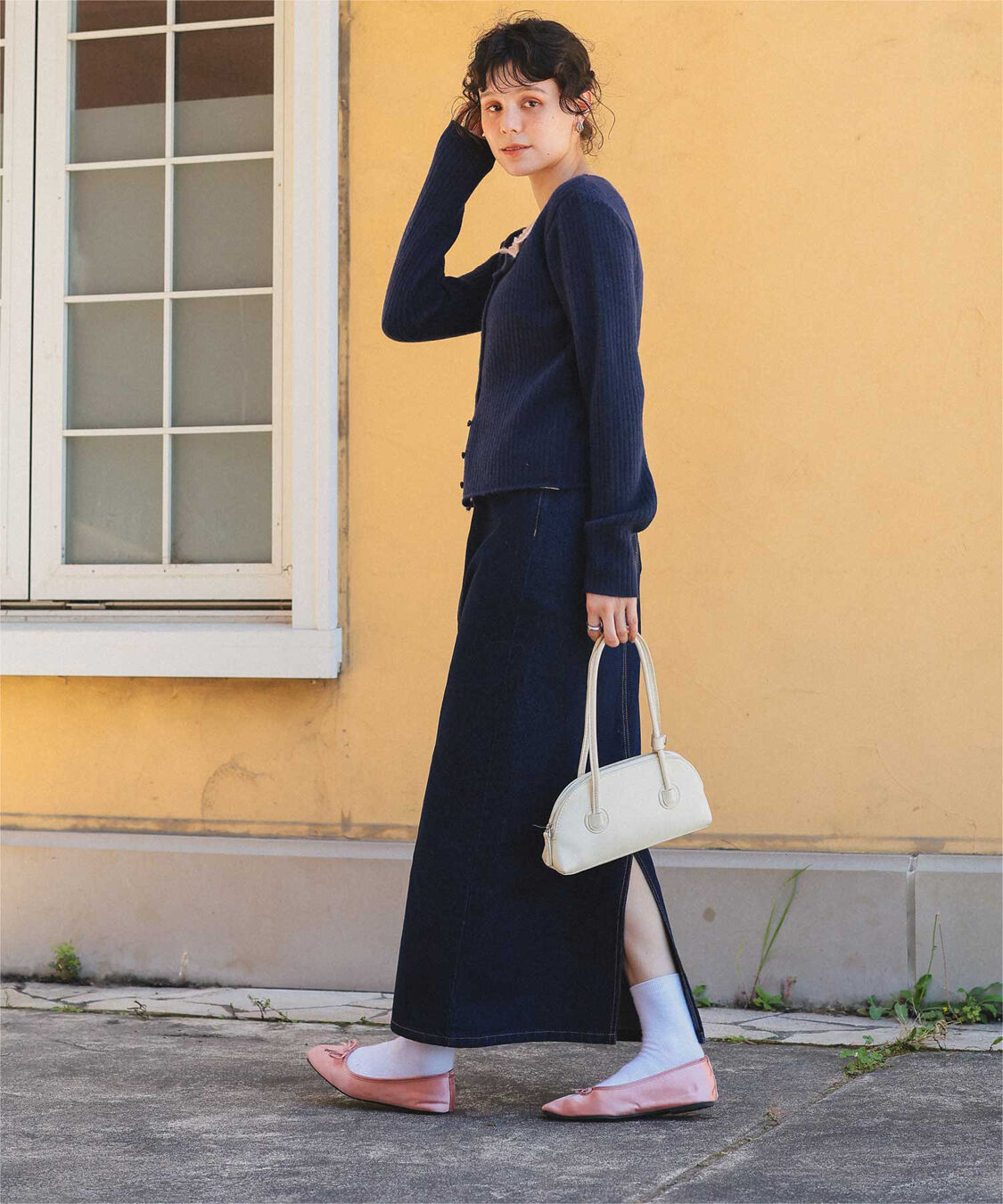 titivate「レイヤード風リブニットトップス」|ニット・セーター|