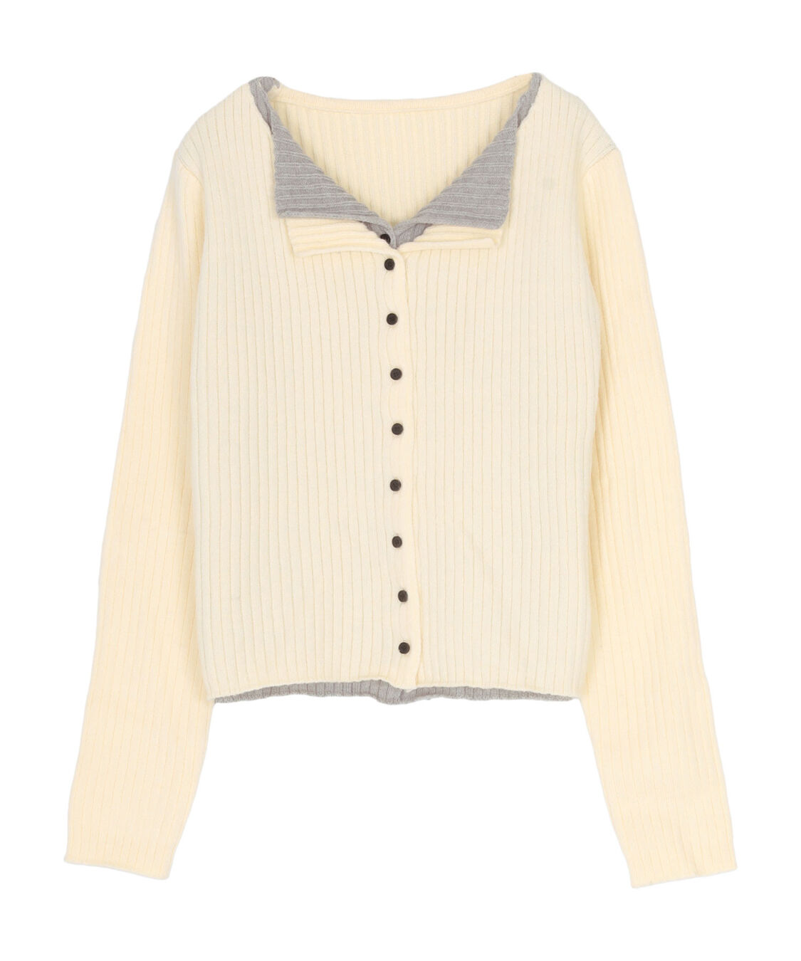 titivate「レイヤード風リブニットトップス」|ニット・セーター|