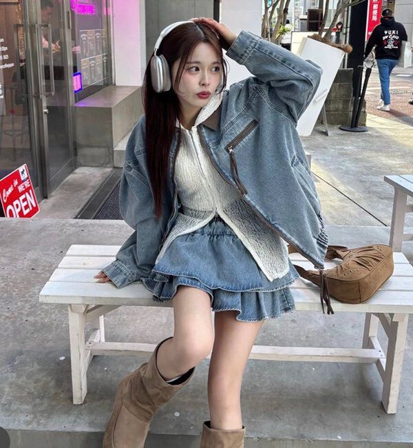  「【REVIVAL】WEB限定/セットアップ対応/ティアードミニスカート」|スカート|