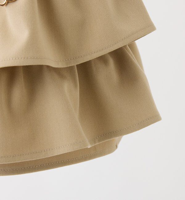  「チャームベルト付きティアードミニスカパン」|スカート|