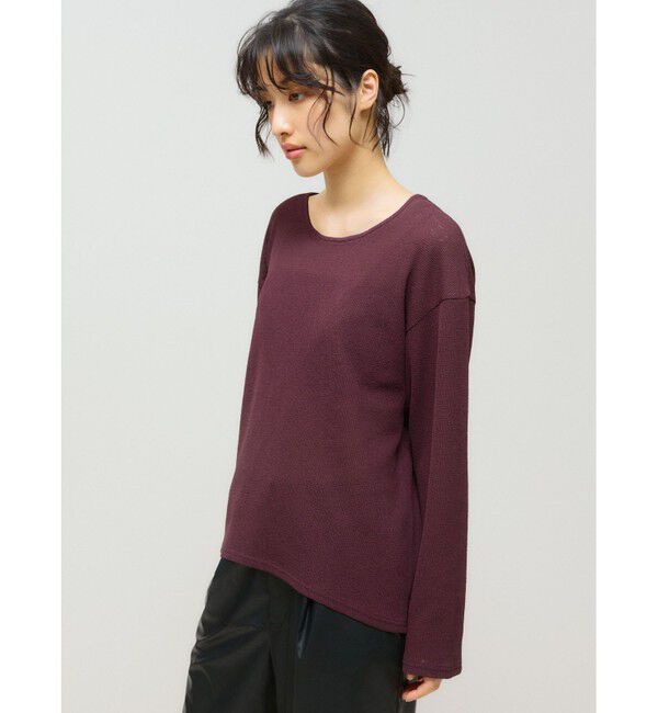 MIDIUMISOLID「MIDIUMISOLID for Ladies シアーワッフルプルオーバー」|Tシャツ・カットソー|