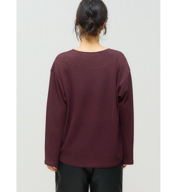 MIDIUMISOLID「MIDIUMISOLID for Ladies シアーワッフルプルオーバー」|Tシャツ・カットソー|