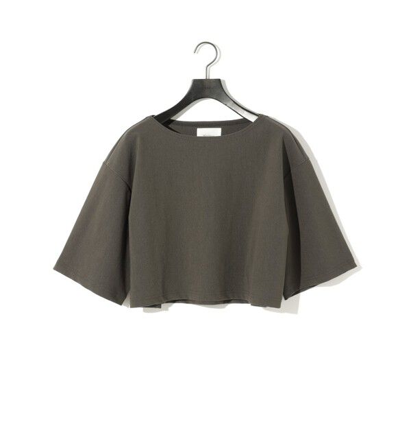 MIDIUMISOLID「MIDIUMISOLID for Ladies リブショートプルオーバー」|Tシャツ・カットソー|