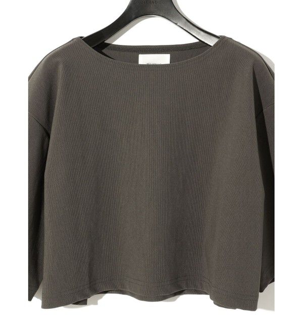 MIDIUMISOLID「MIDIUMISOLID for Ladies リブショートプルオーバー」|Tシャツ・カットソー|