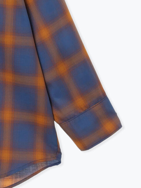 Samansa Mos2「オンブレチェックシアーシャツ」|シャツ・ブラウス|