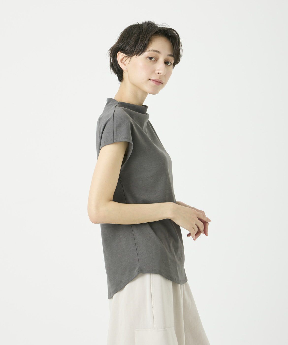 DAY by DAY it&rsquo;s international「ボトルネックカットソー《スビン綿MIXフライス》」|Tシャツ・カットソー|