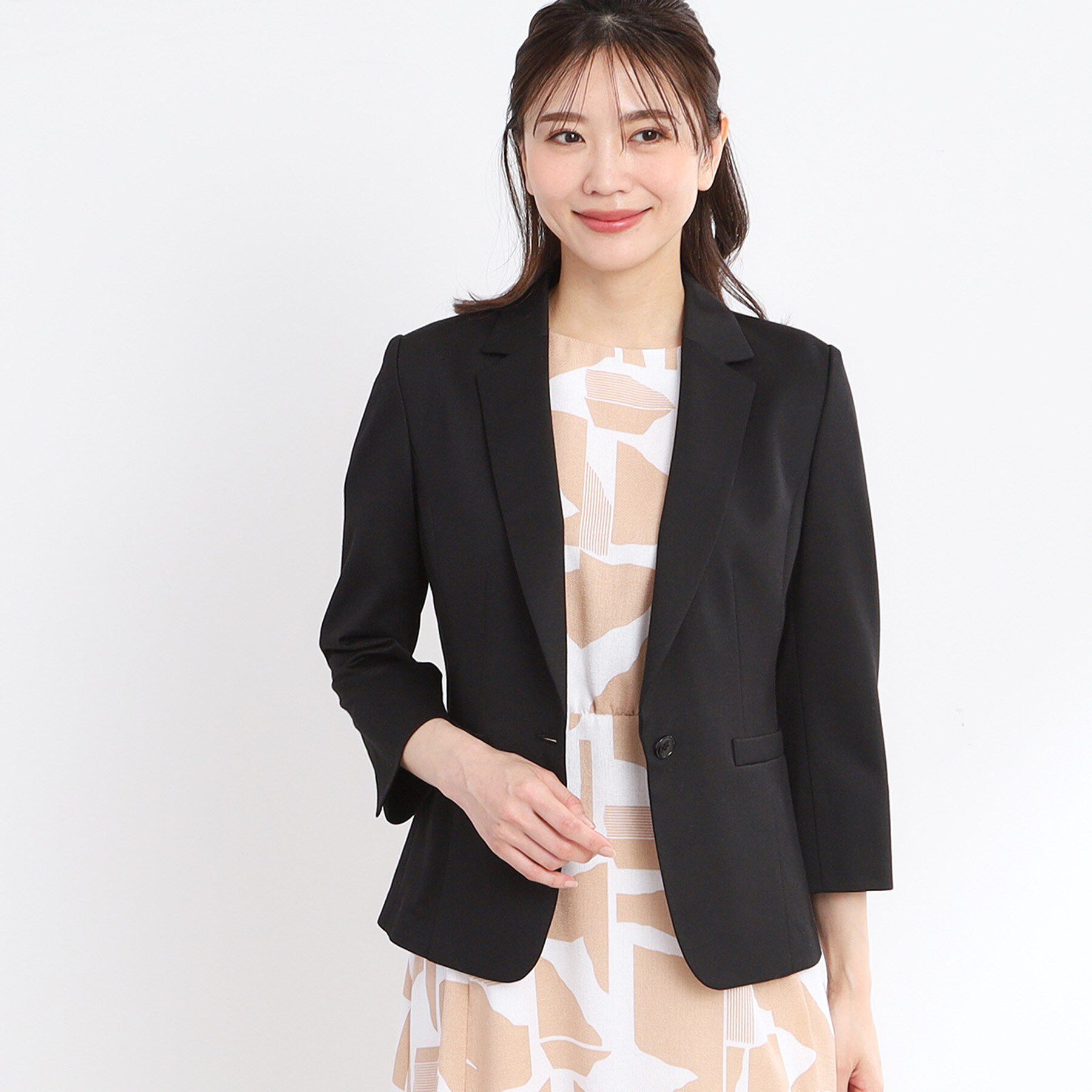 Reflect「【匠シリーズ／洗える】匠ジャケット／ベーシックテーラード」|テーラードジャケット|ブラック(019)