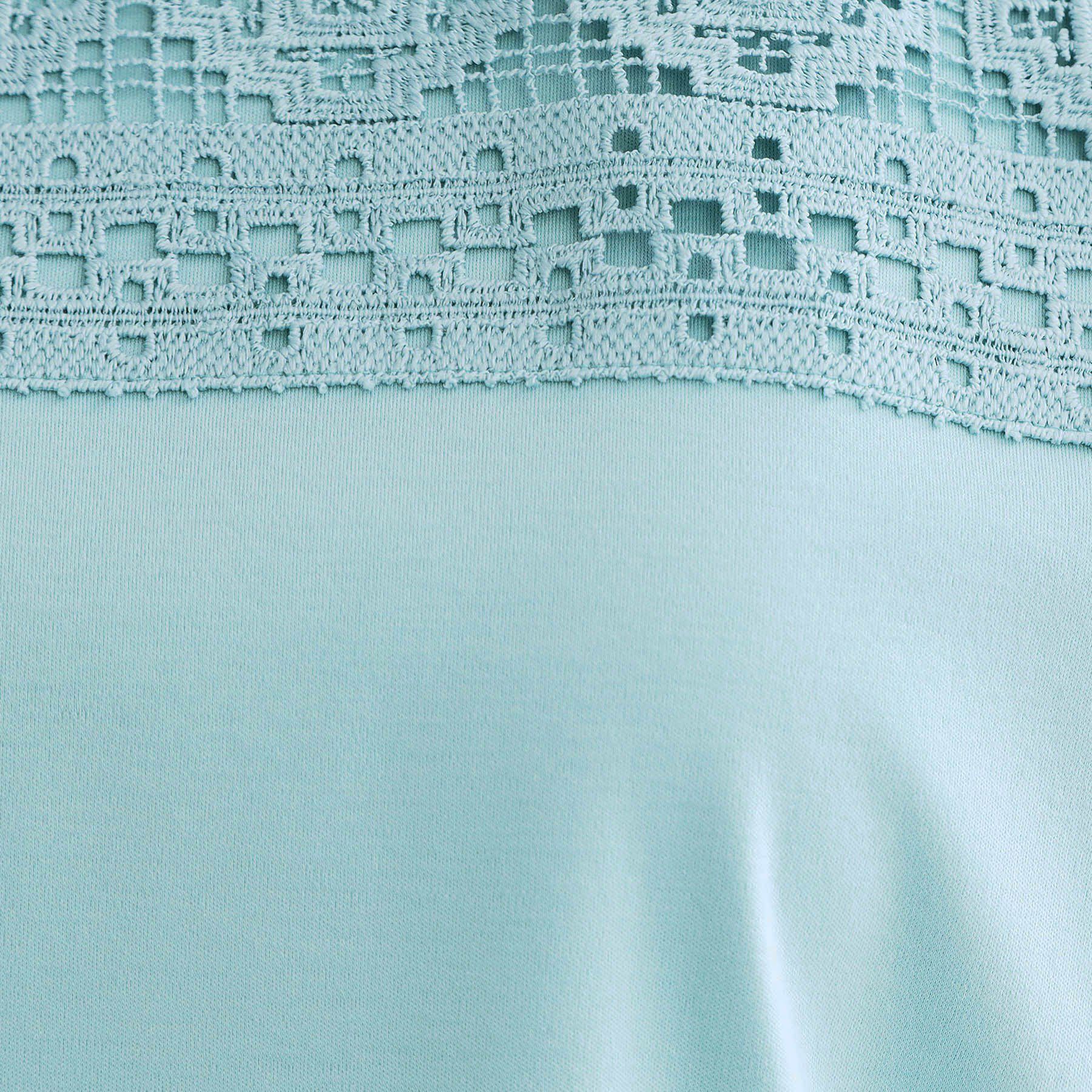 Reflect「【手洗い可】レースデザインジャージTシャツ」|Tシャツ・カットソー|