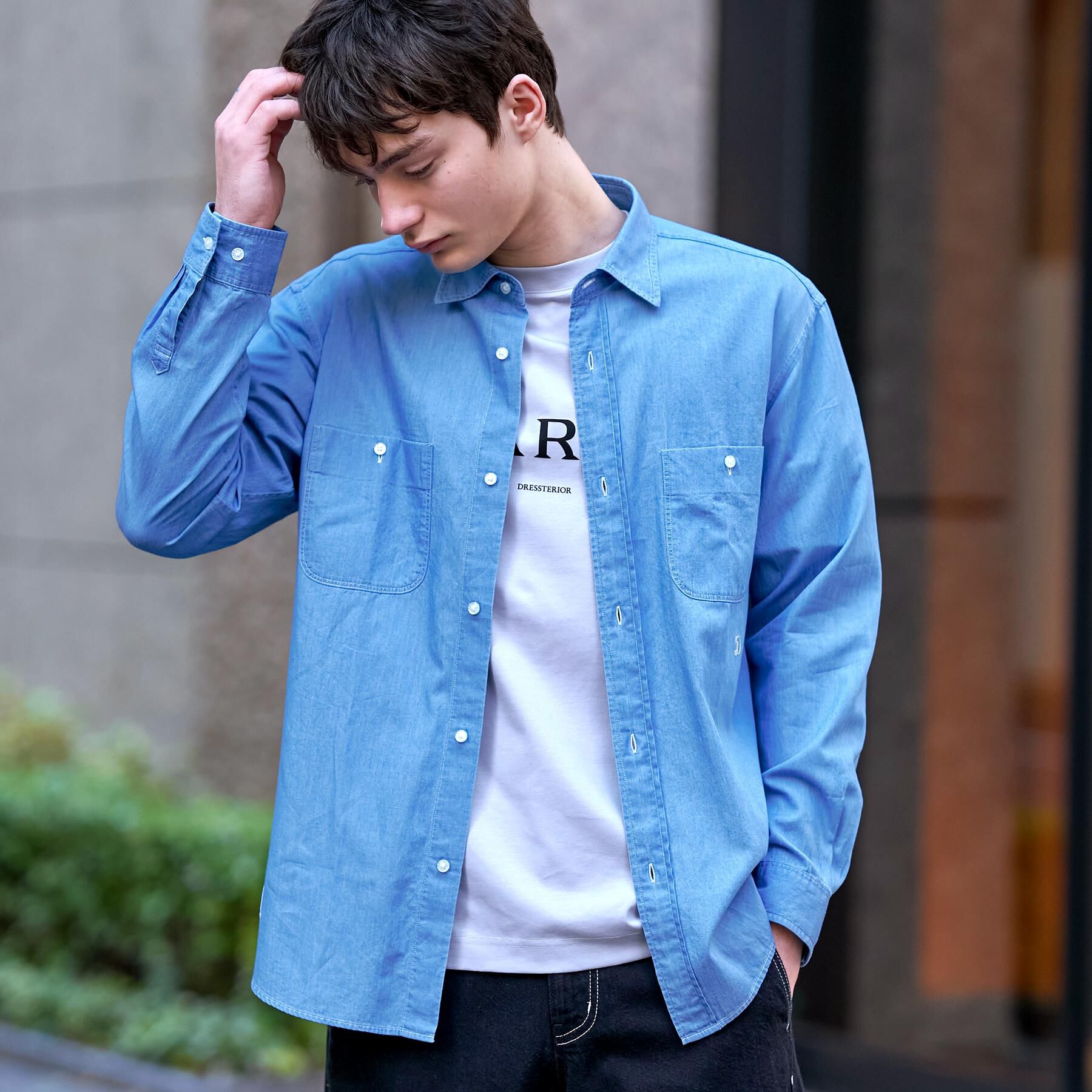 DRESSTERIOR「ユーズドデニムシャツ」|シャツ・ブラウス|