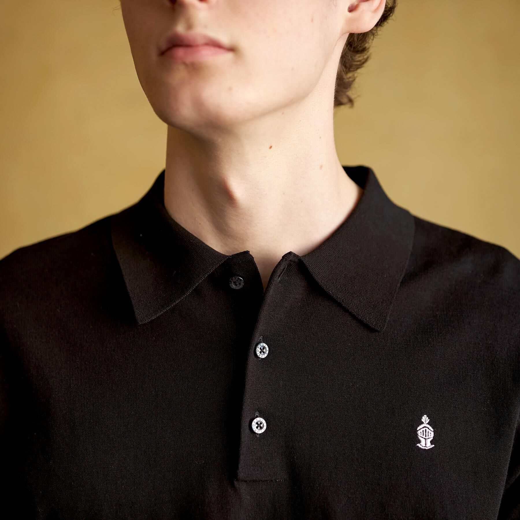 DRESSTERIOR「コットンシルク混 ニットポロシャツ」|ニット・セーター|