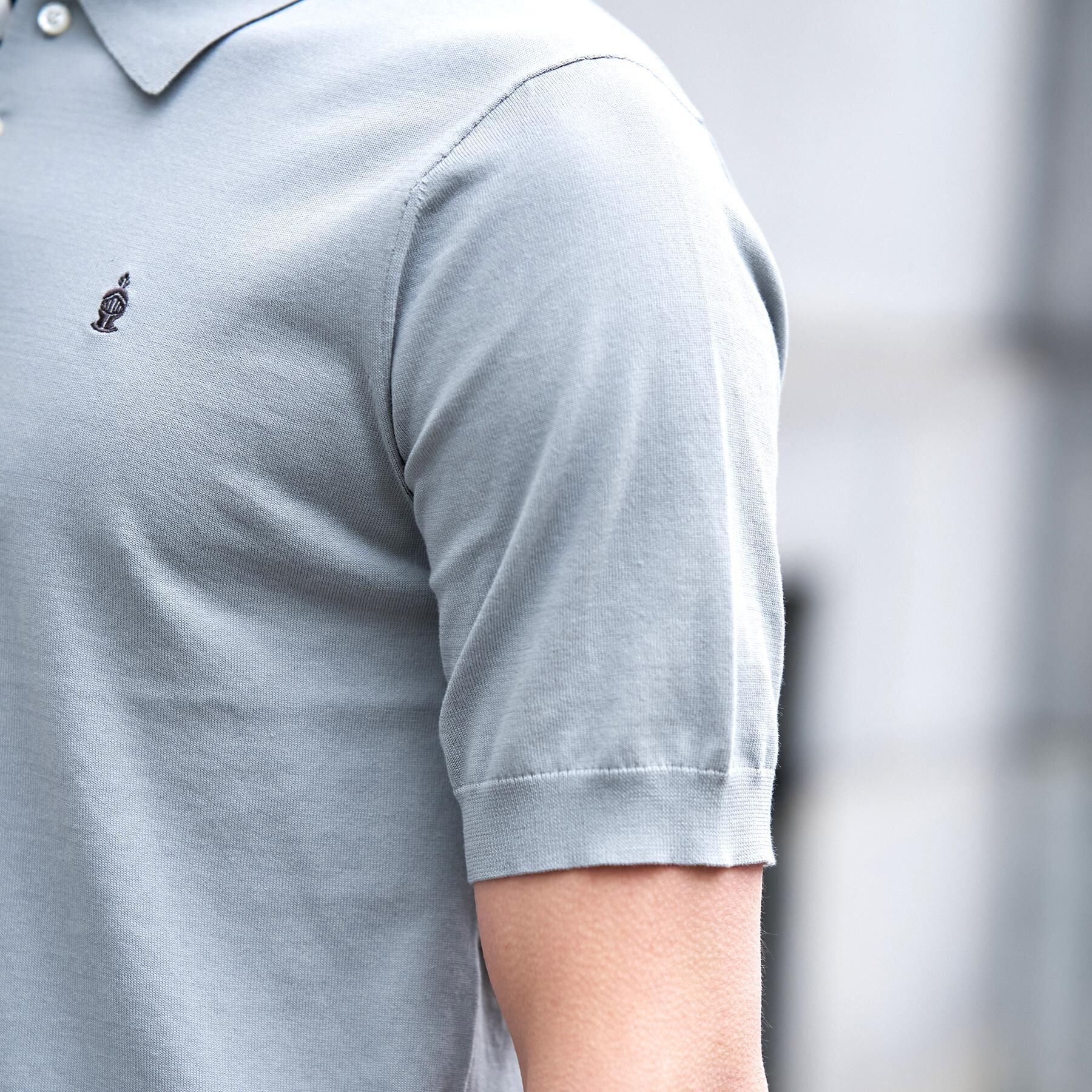 DRESSTERIOR「コットンシルク混 ニットポロシャツ」|ニット・セーター|