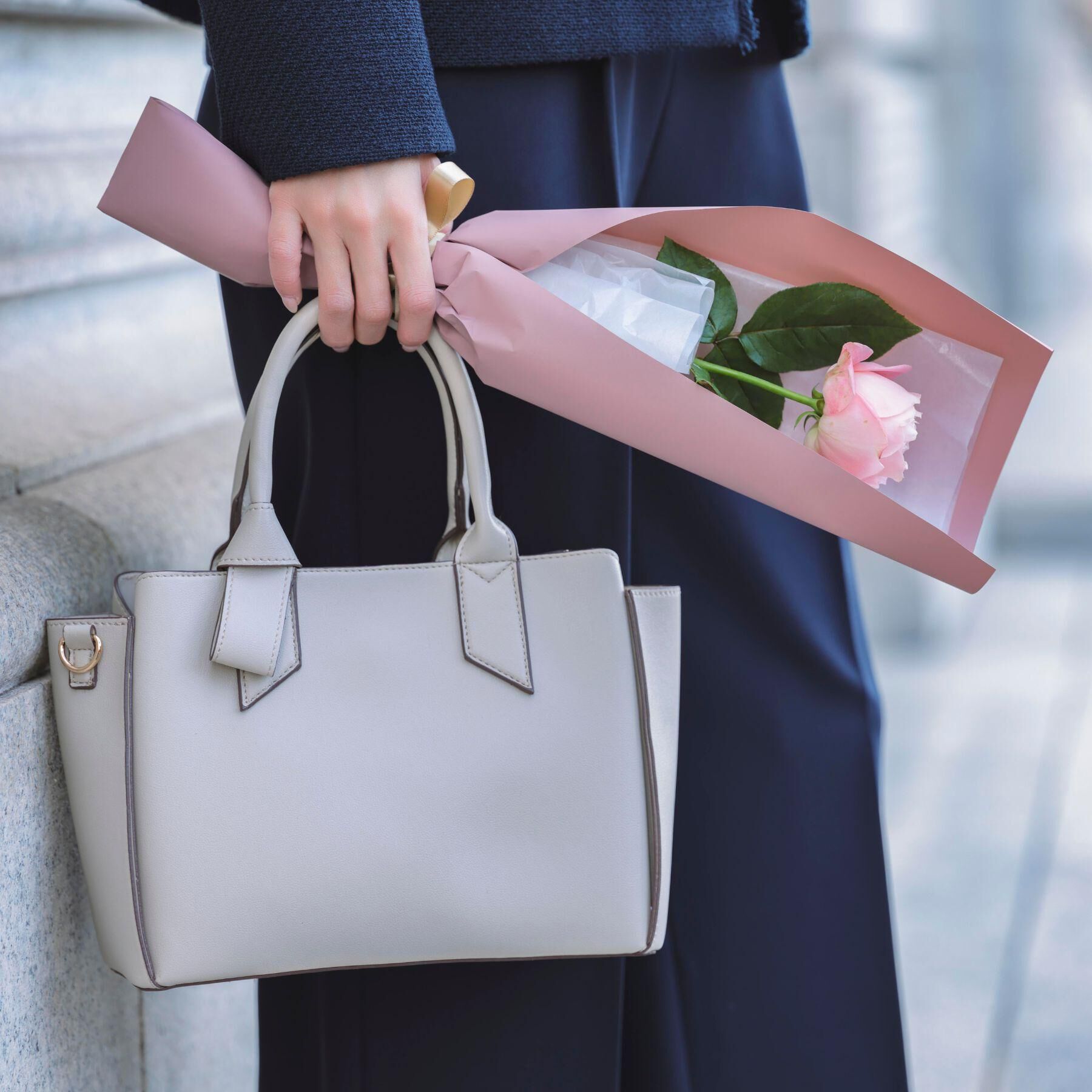 grove「リボンハンドル2WAYトート」|トートバッグ|