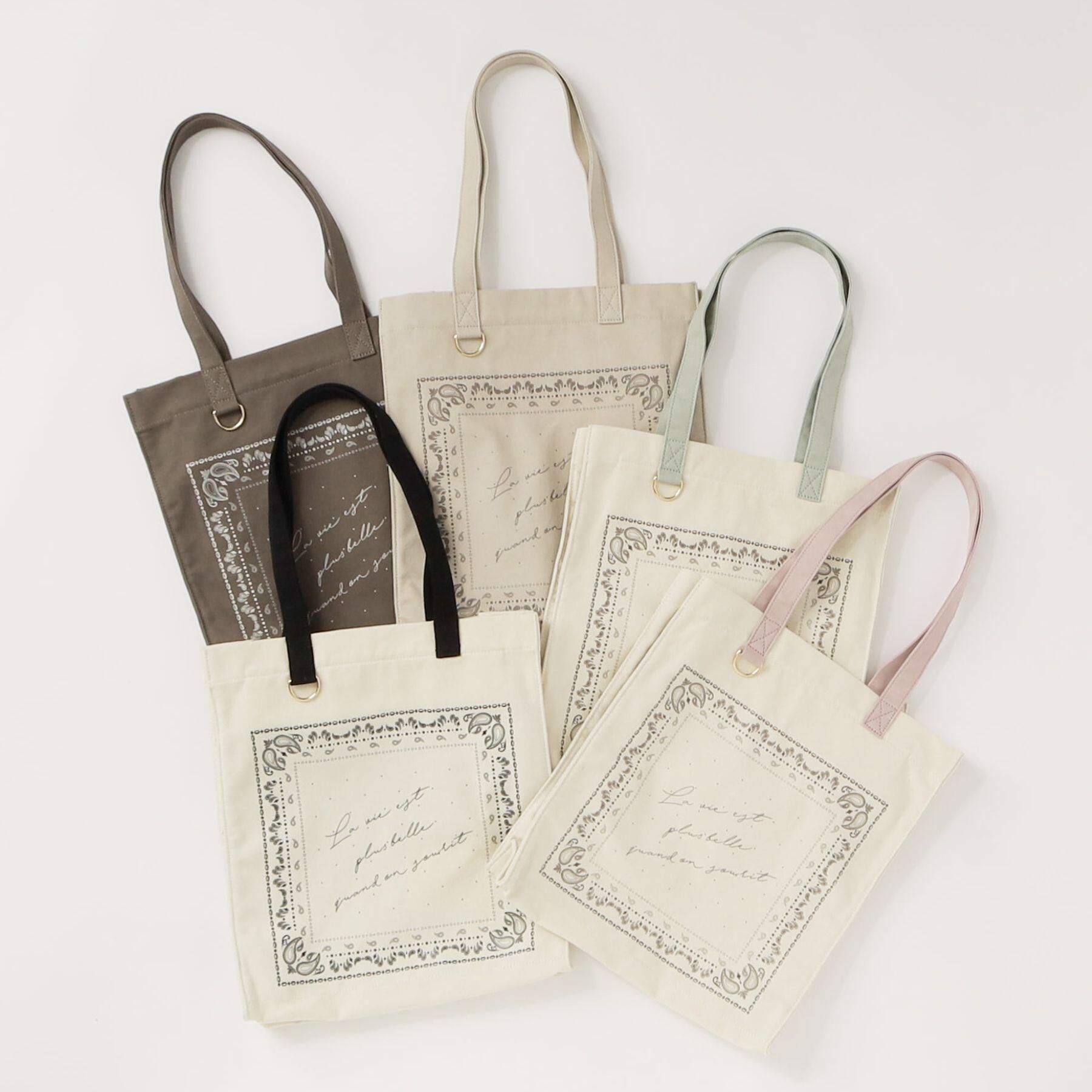 grove「【A4】多機能バンダナプリントトート」|トートバッグ|