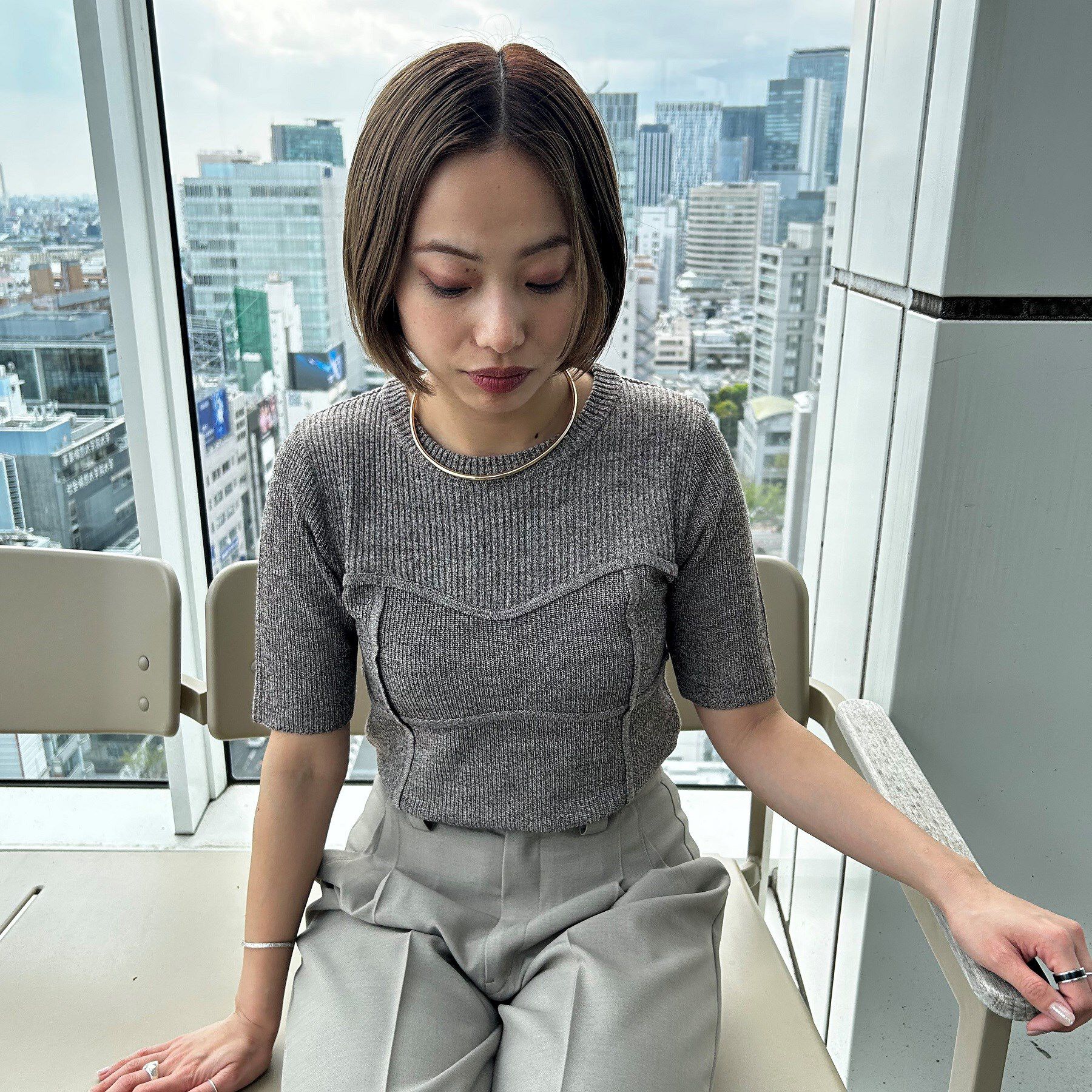 GALLEST「【ZOZO・一部店舗限定】ビスチェレイヤードニット【半袖】」|ニット・セーター|