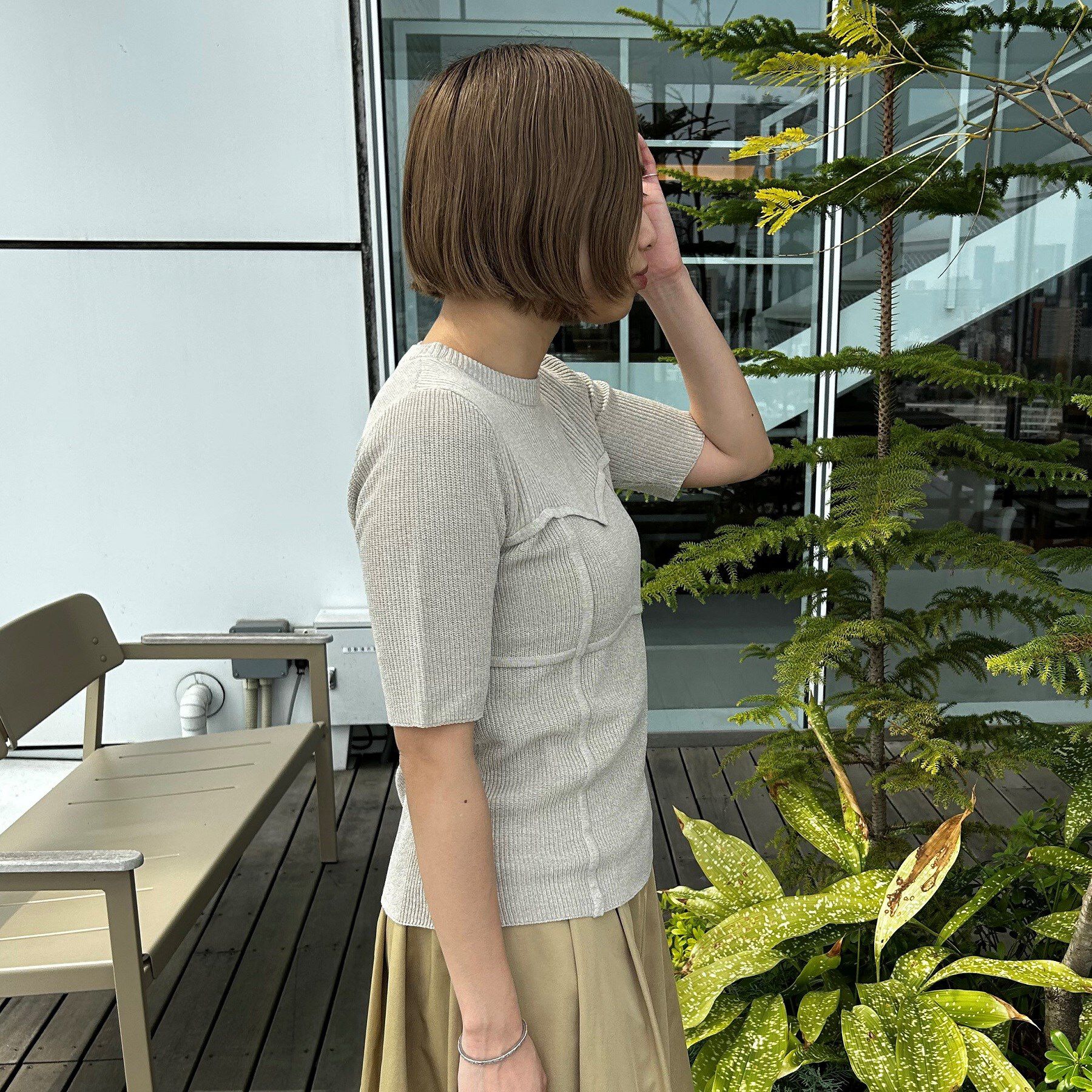 GALLEST「【ZOZO・一部店舗限定】ビスチェレイヤードニット【半袖】」|ニット・セーター|