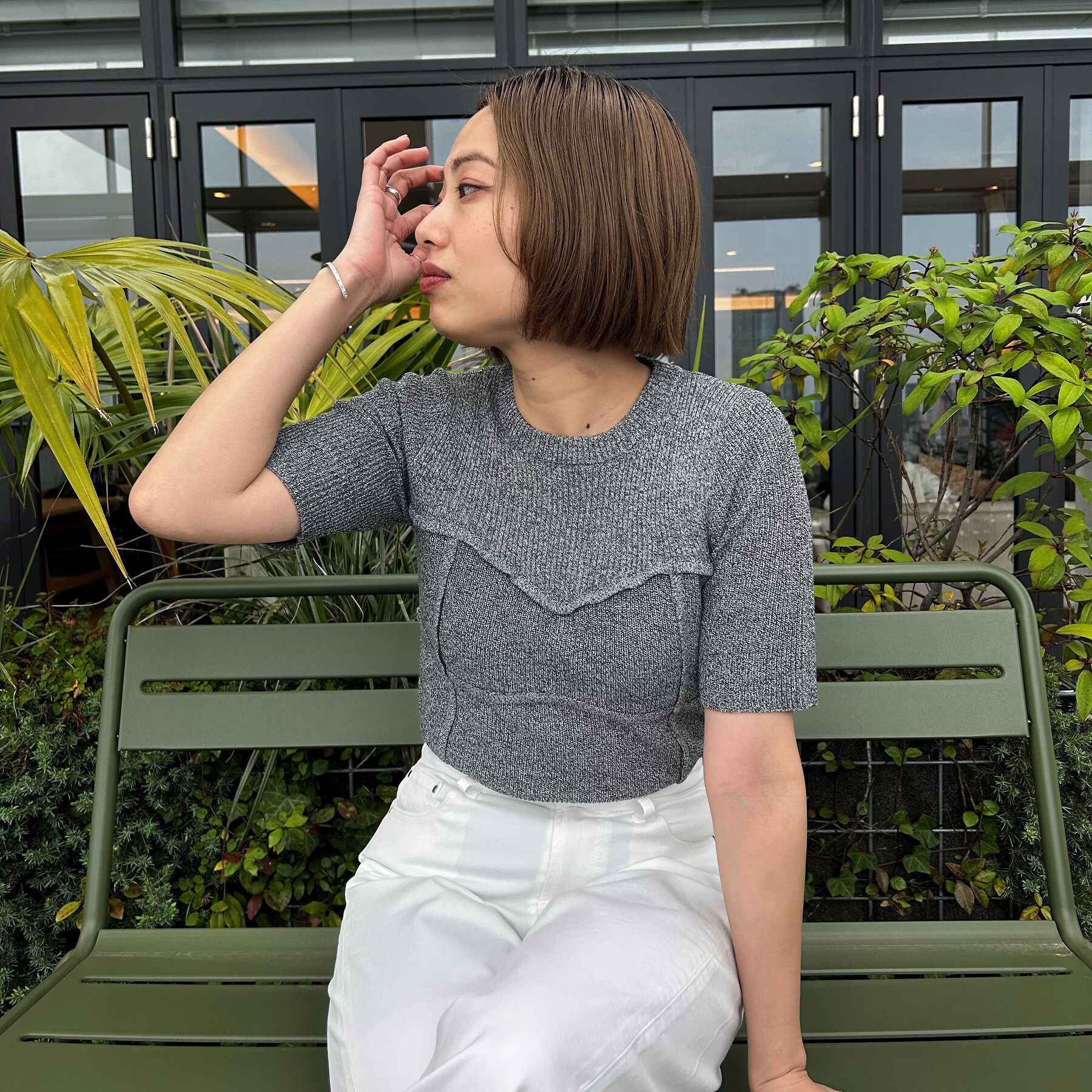 GALLEST「【ZOZO・一部店舗限定】ビスチェレイヤードニット【半袖】」|ニット・セーター|