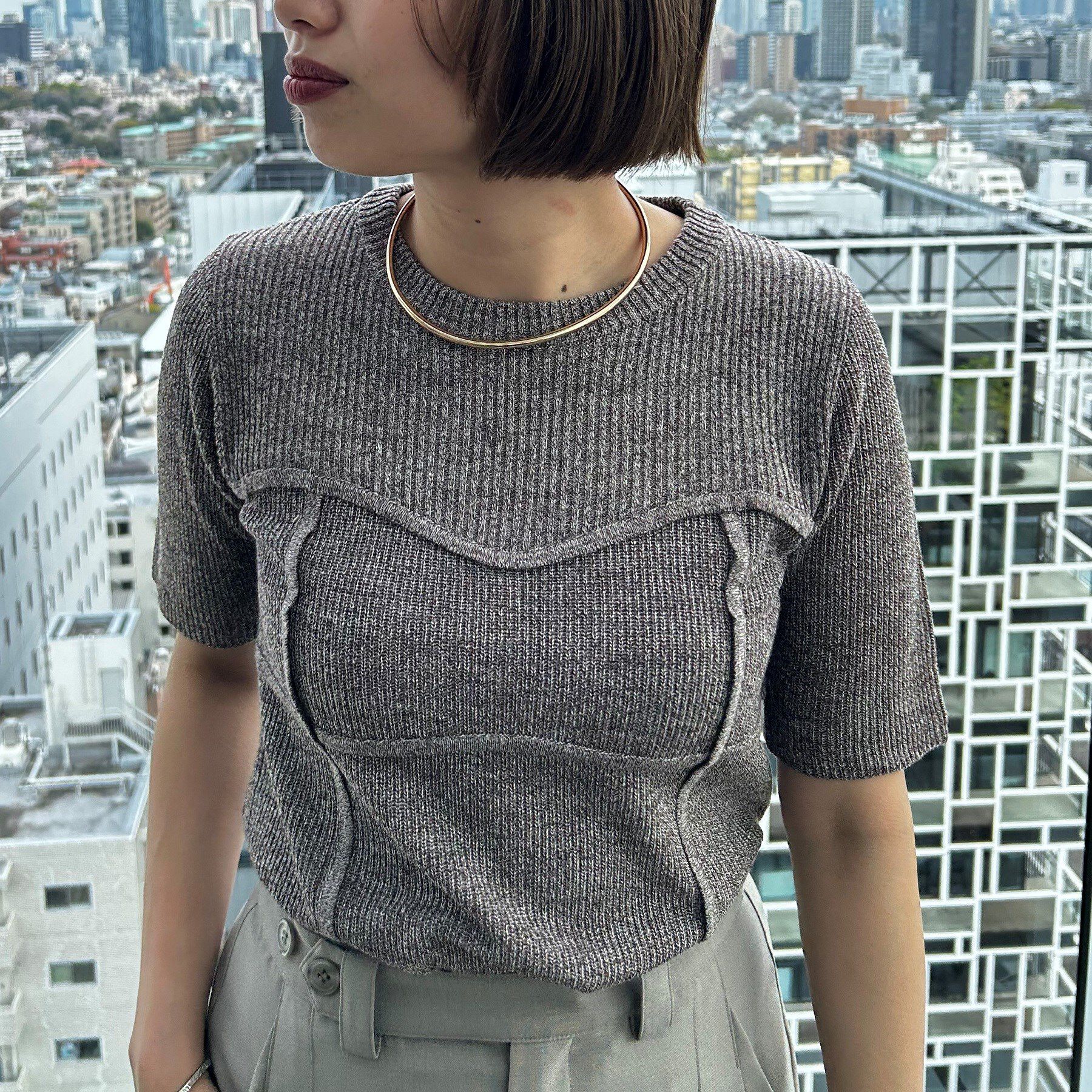 GALLEST「【ZOZO・一部店舗限定】ビスチェレイヤードニット【半袖】」|ニット・セーター|