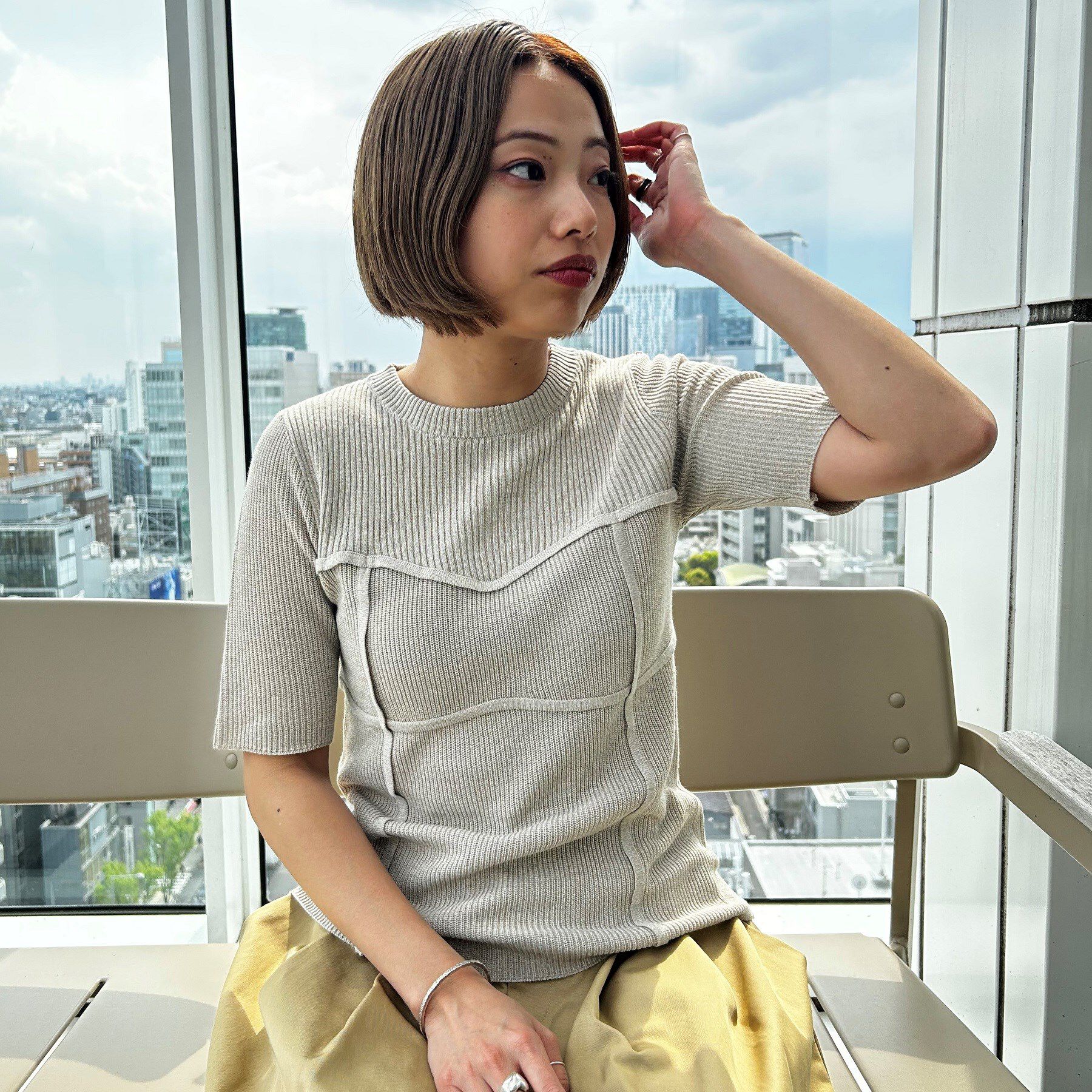 GALLEST「【ZOZO・一部店舗限定】ビスチェレイヤードニット【半袖】」|ニット・セーター|