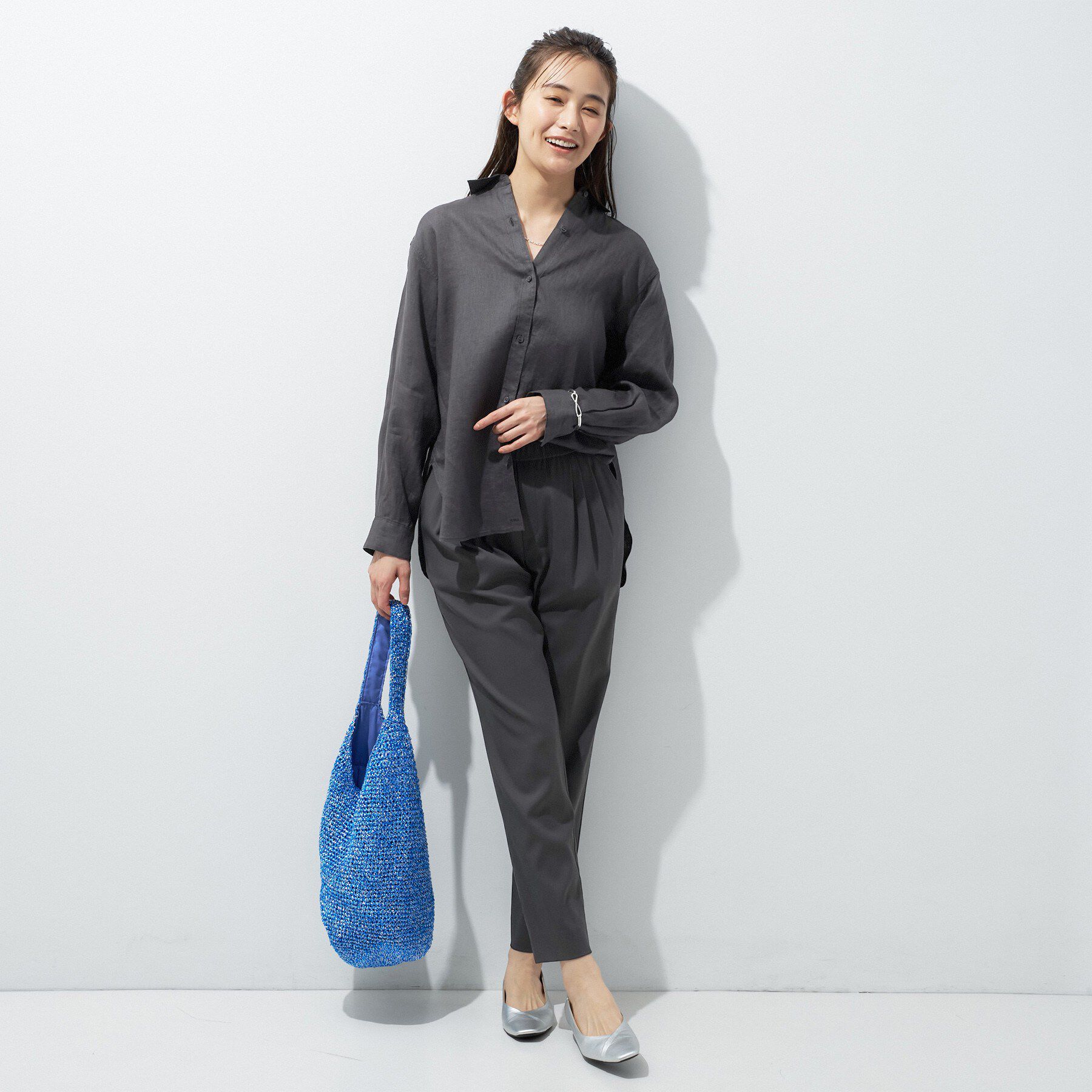 INDIVI「【接触冷感／2WAY】カシュクールリネンシャツ」|シャツ・ブラウス|