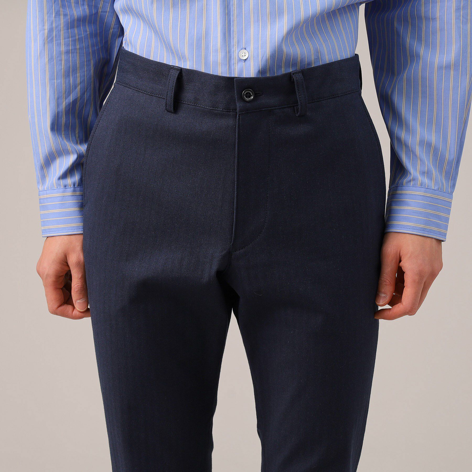 TAKEO KIKUCHI「【Made in JAPAN】播州織 ヘリンボン ストレート パンツ」|その他|