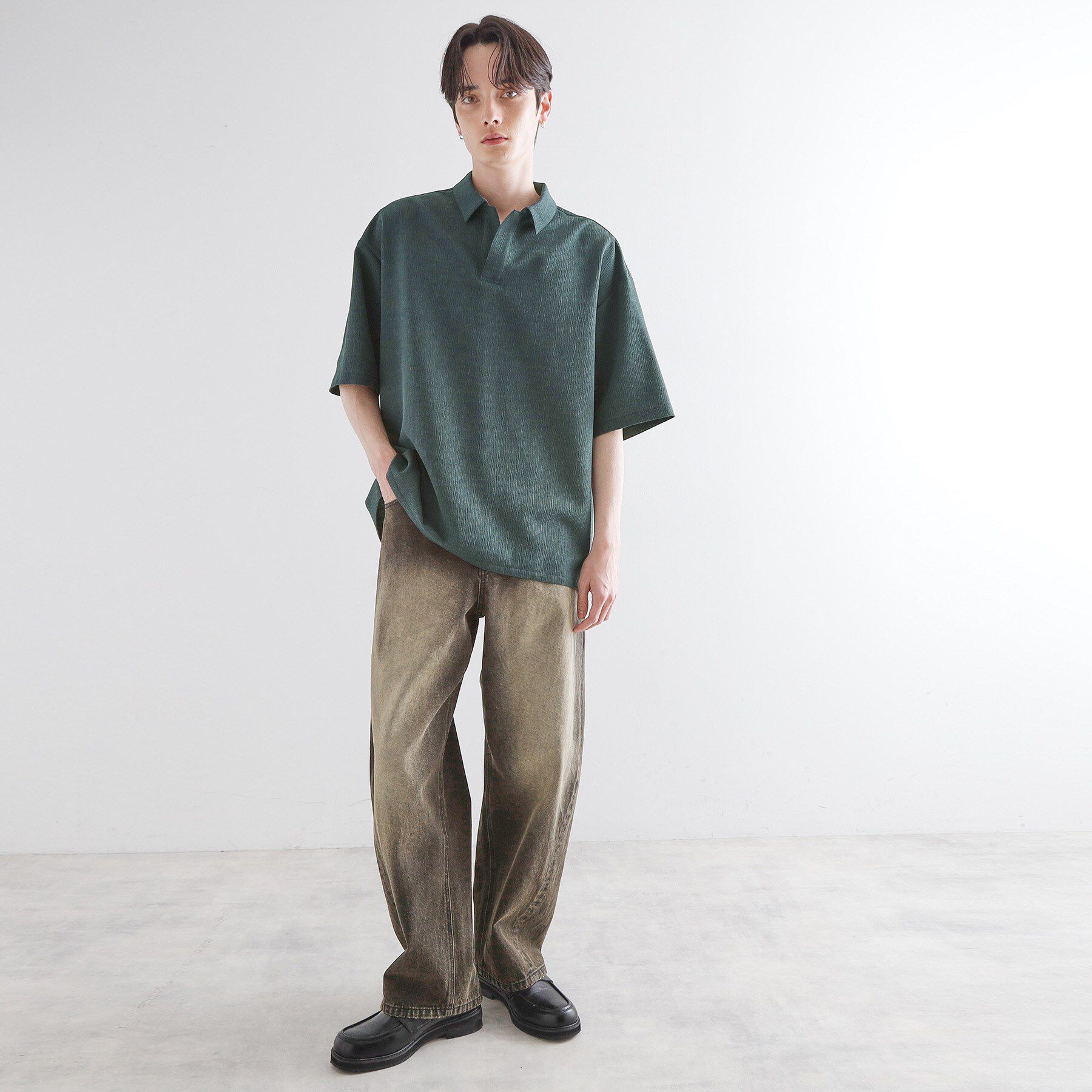 tk.TAKEO KIKUCHI「【セットアップ対応】テッククレープスキッパーシャツ」|シャツ・ブラウス|