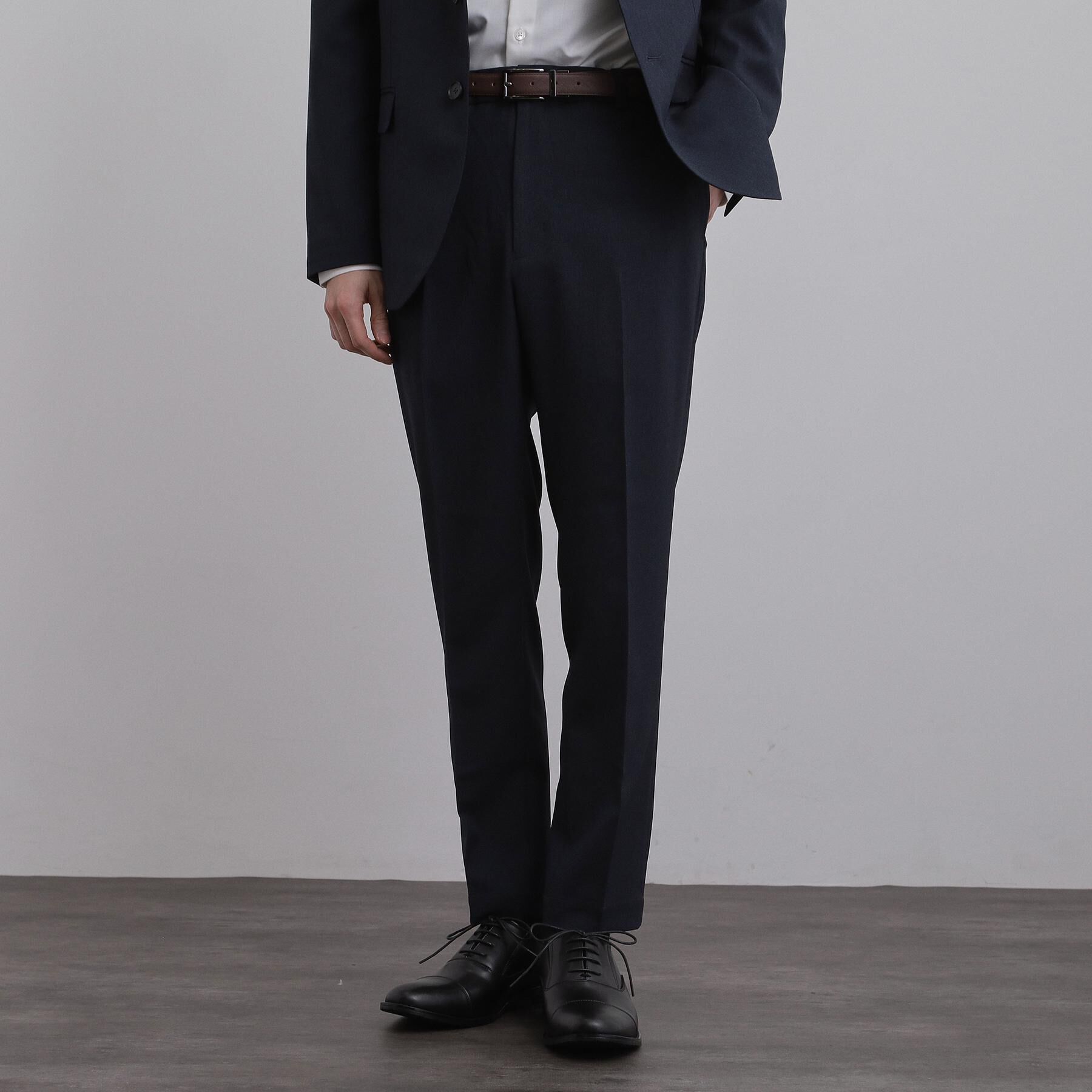 tk.TAKEO KIKUCHI「【上下2点セット】洗えるピンヘッドストレッチセットアップ/ビジネスOK」|スーツ|