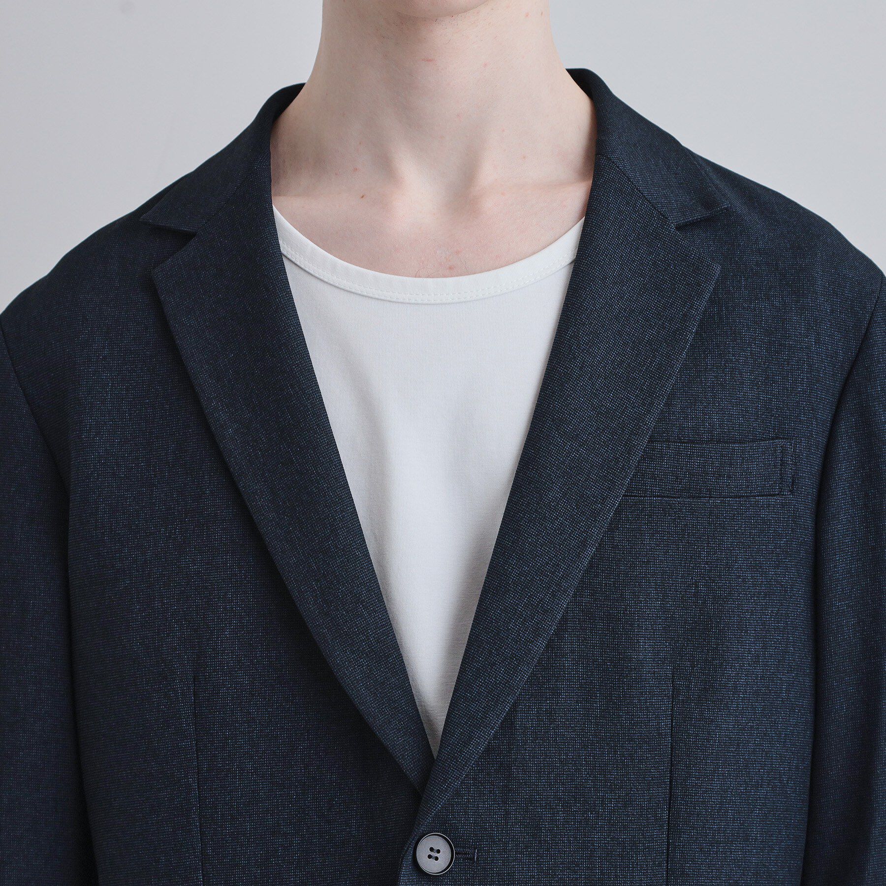 tk.TAKEO KIKUCHI「【上下2点セット】洗えるピンヘッドストレッチセットアップ/ビジネスOK」|スーツ|