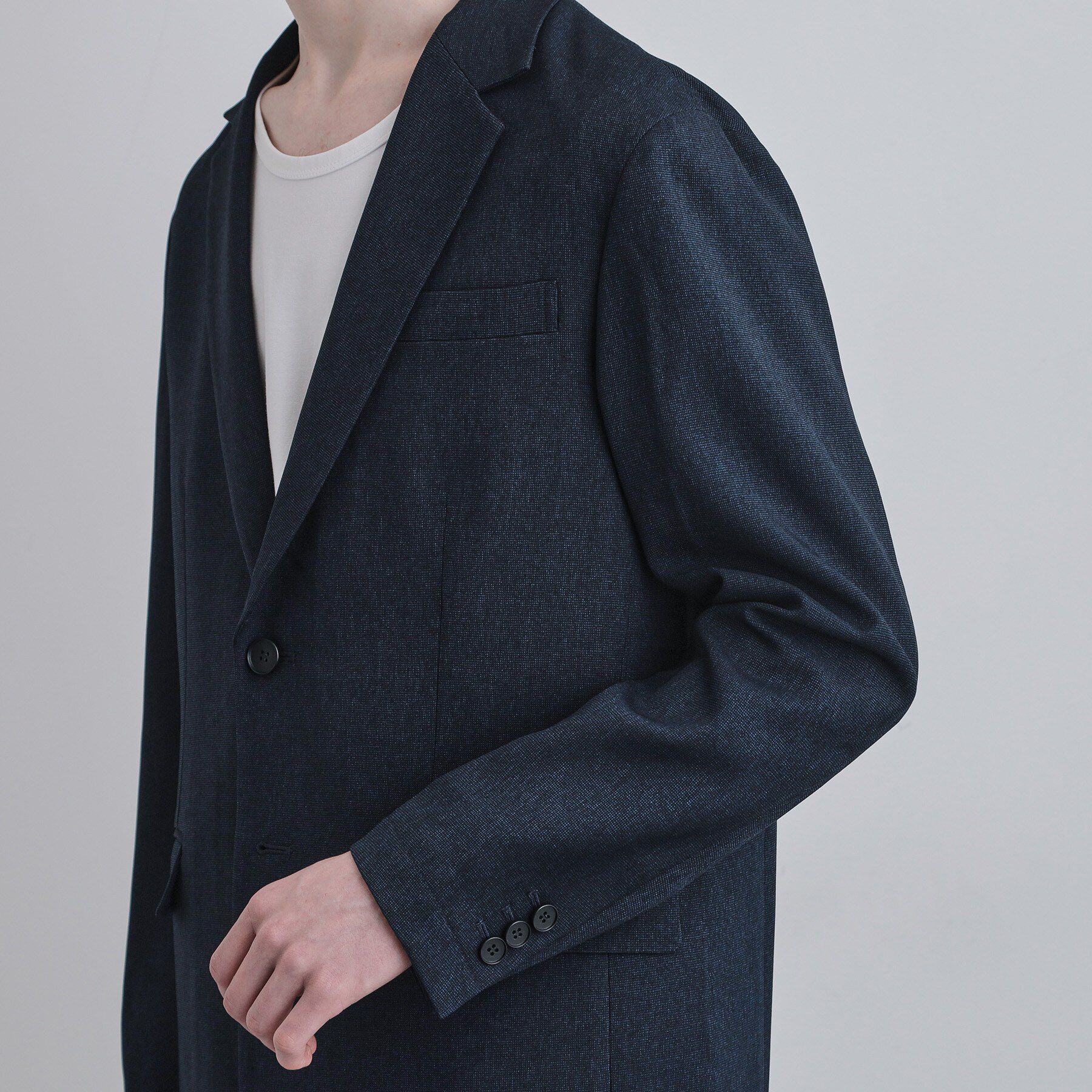 tk.TAKEO KIKUCHI「【上下2点セット】洗えるピンヘッドストレッチセットアップ/ビジネスOK」|スーツ|