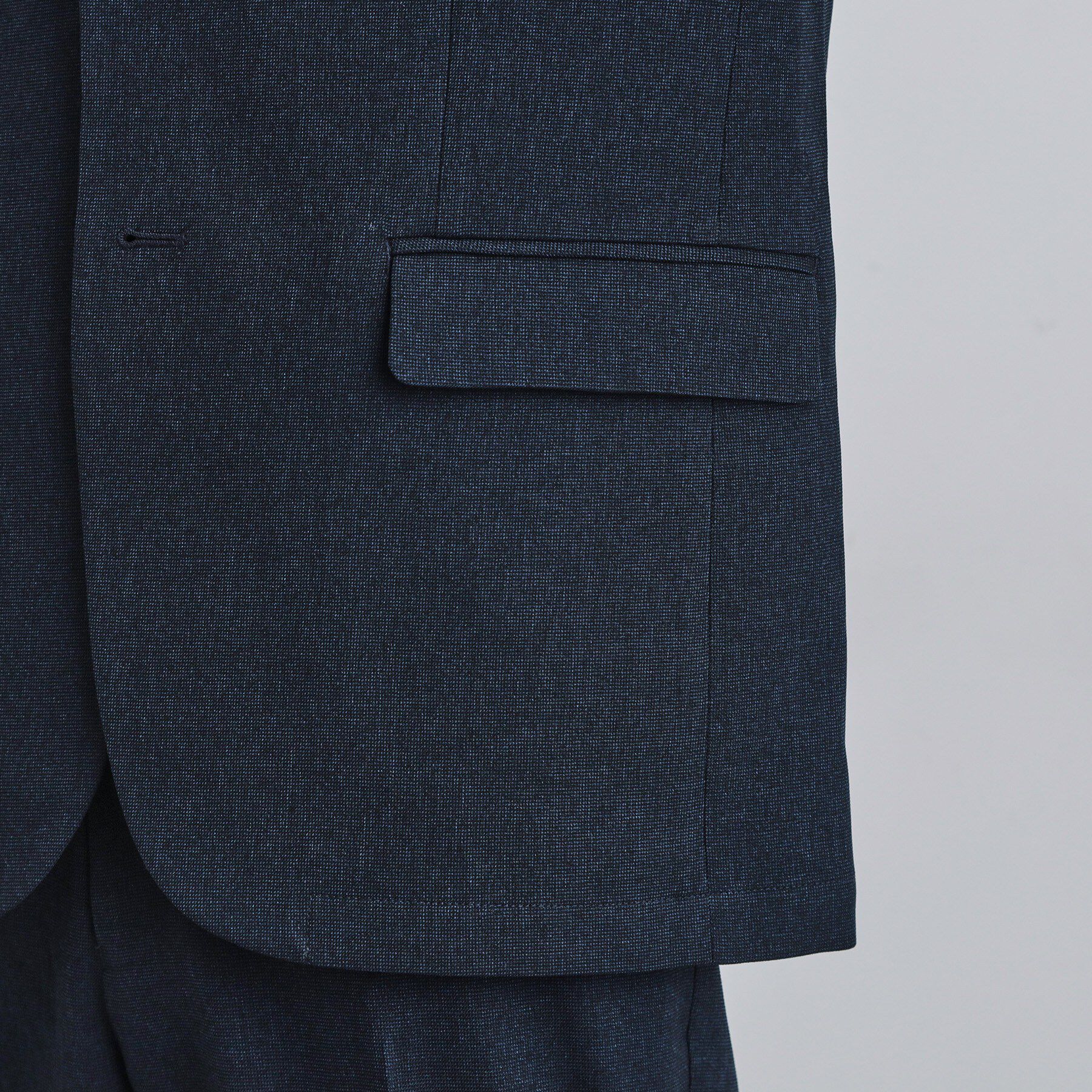 tk.TAKEO KIKUCHI「【上下2点セット】洗えるピンヘッドストレッチセットアップ/ビジネスOK」|スーツ|