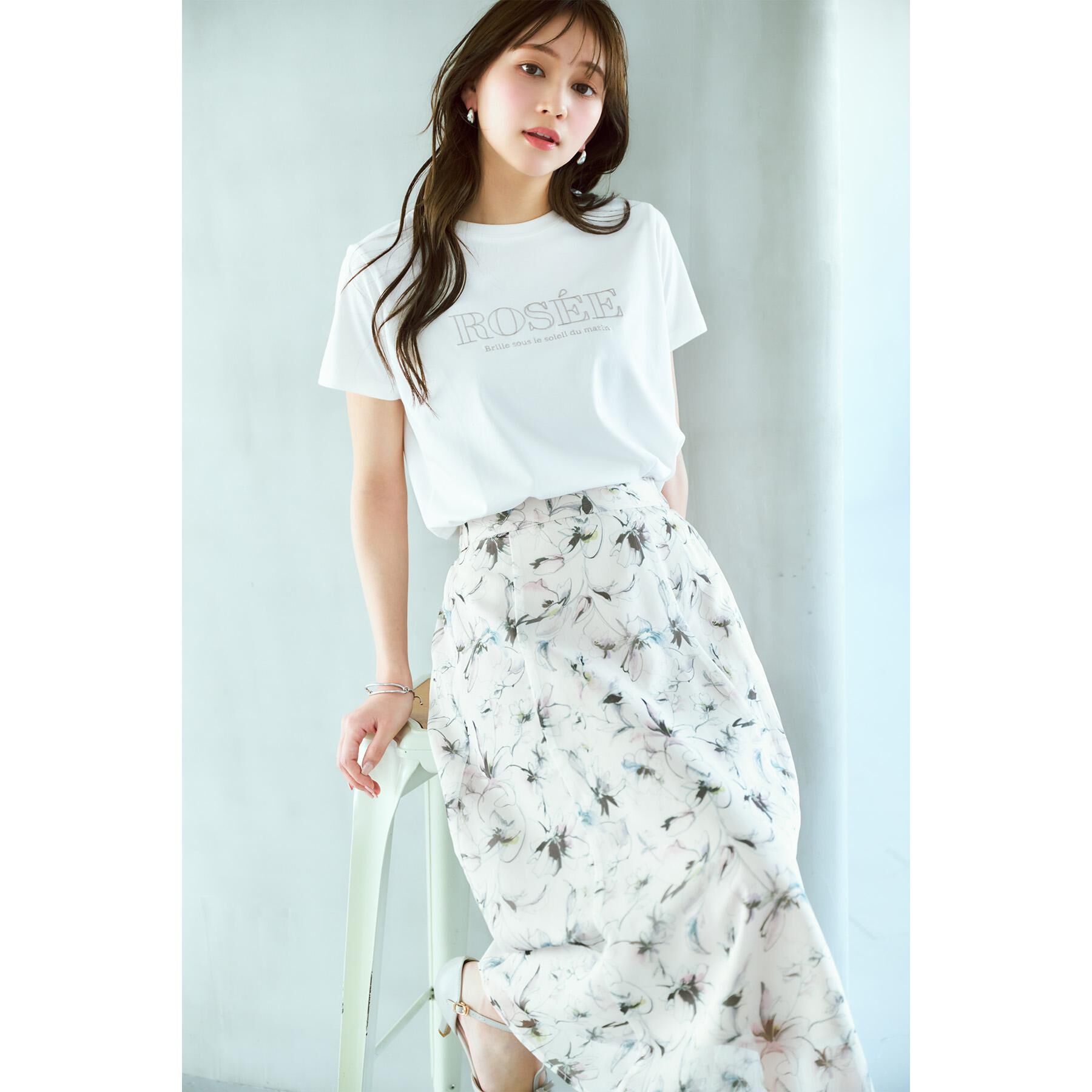 index「フロントロゴ刺繍Tシャツ【UVケア/洗濯機洗い可/接触冷感】」|Tシャツ・カットソー|