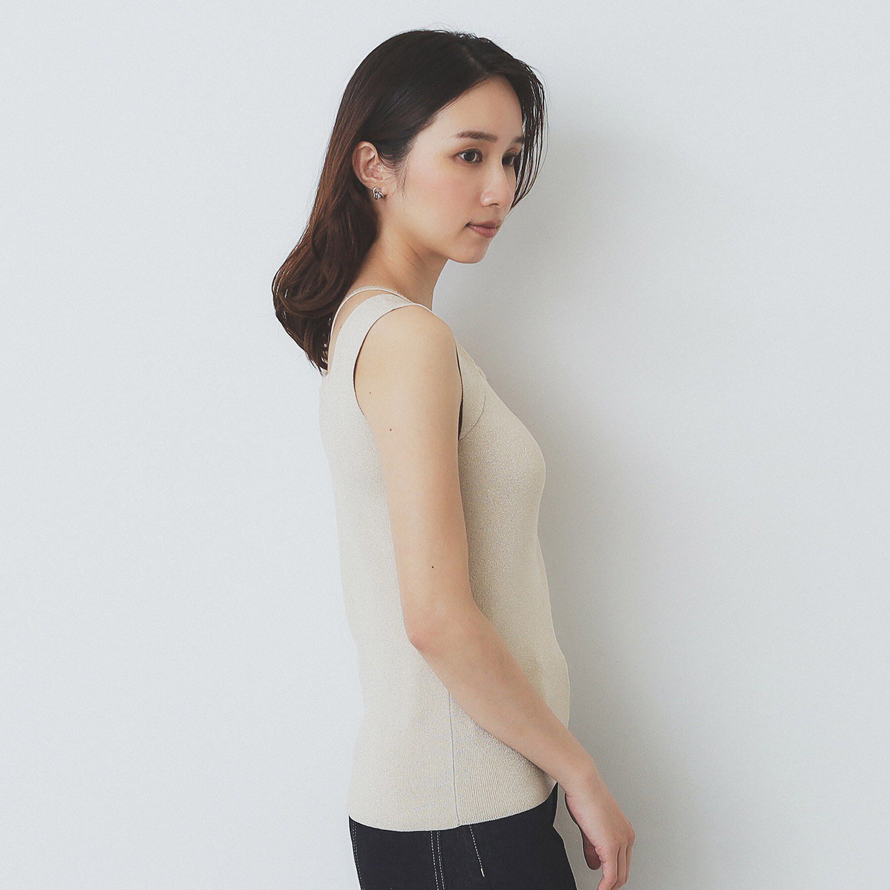 index「スクエアネックニットタンク【洗濯機洗い可】」|キャミソール|