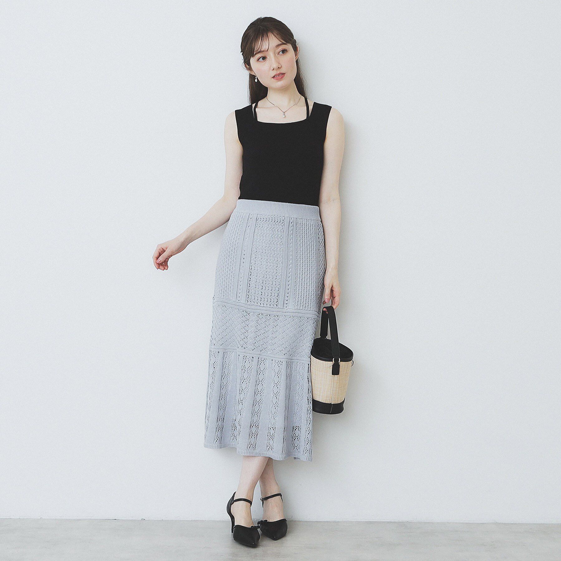 index「スクエアネックニットタンク【洗濯機洗い可】」|キャミソール|