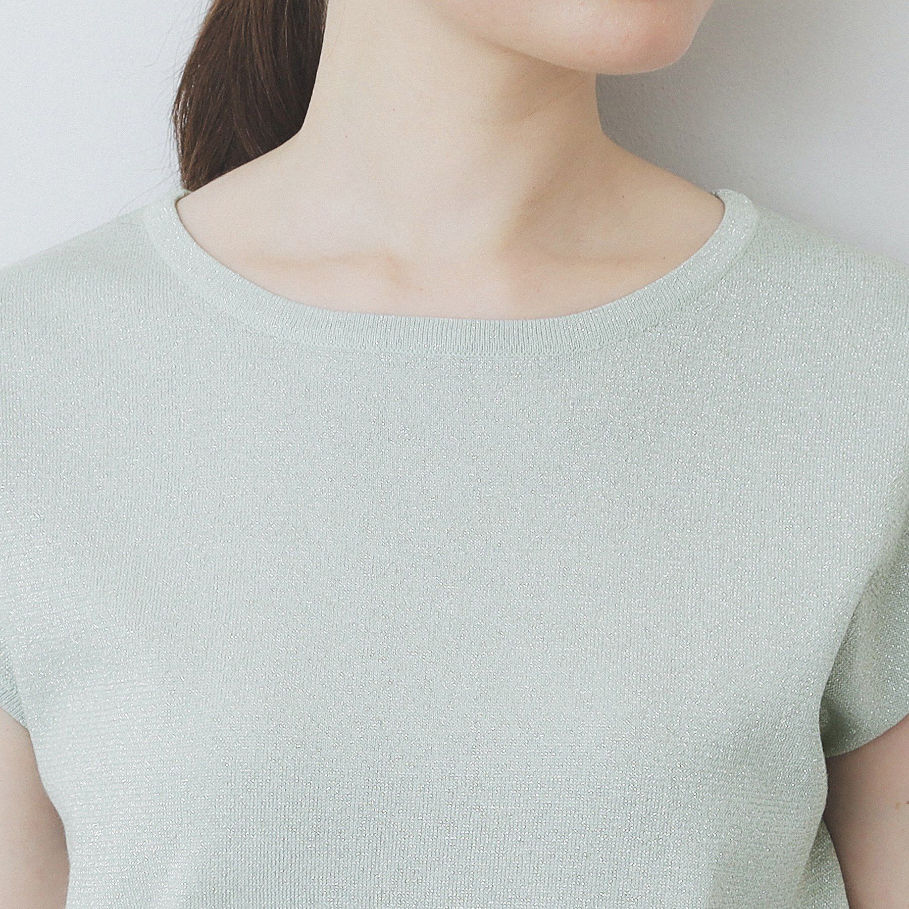 index「《XS-LLサイズ》フレンチスリーブニット【洗濯機洗い可/抗ピル】」|ニット・セーター|