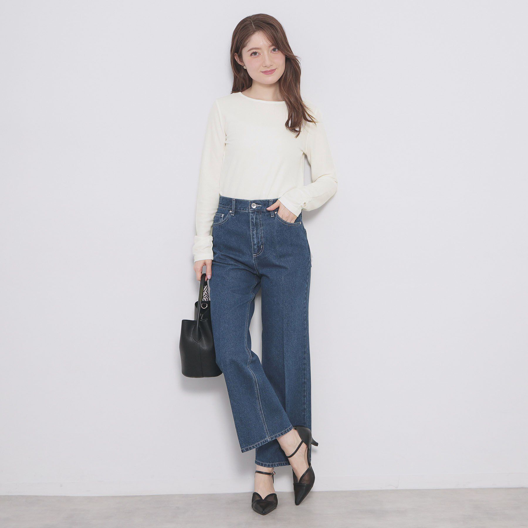 index「ラメシアーリブトップス【洗濯機OK/接触冷感】」|Tシャツ・カットソー|