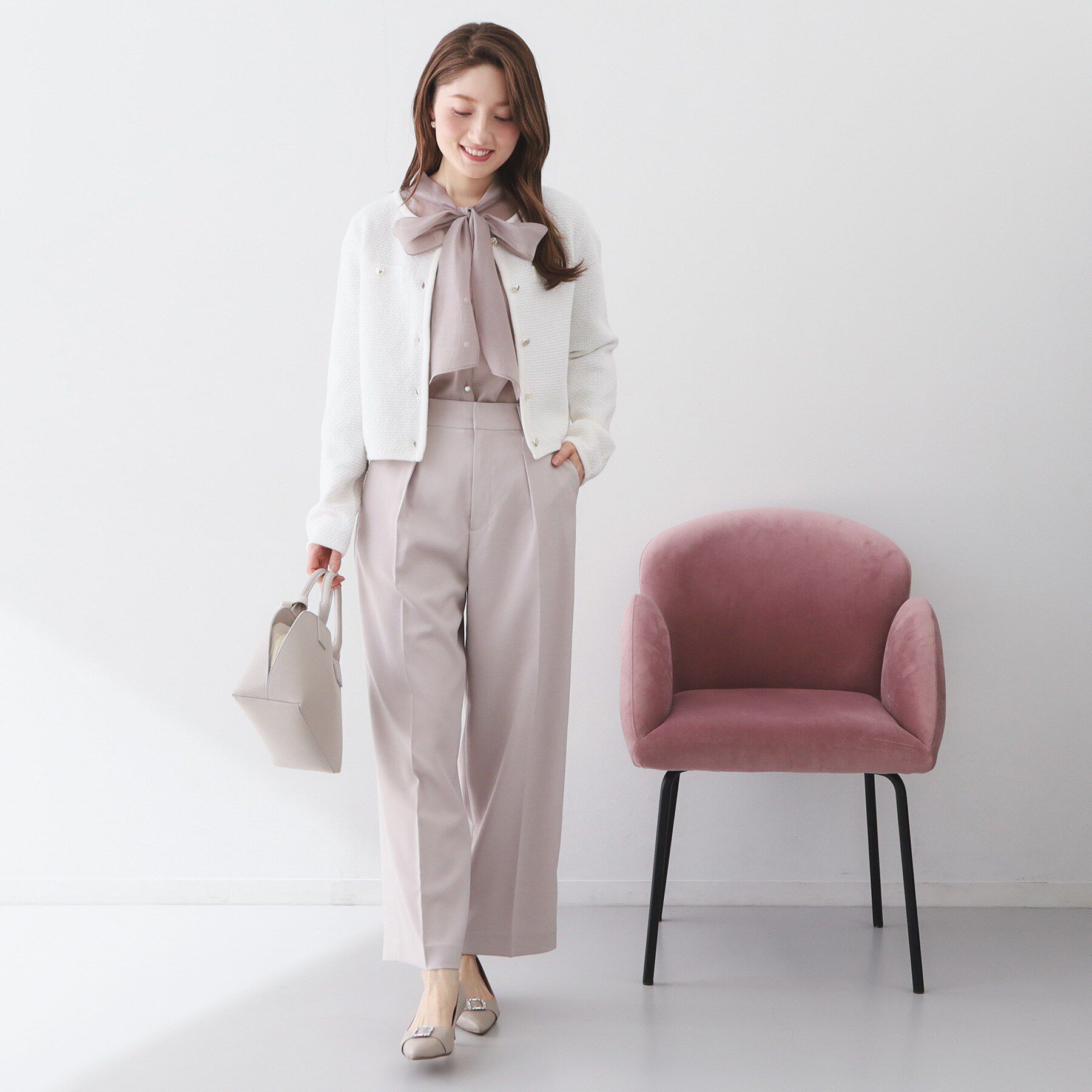 index「ラメリリーボクシーショートカーディガン【洗濯機OK】」|カーディガン|