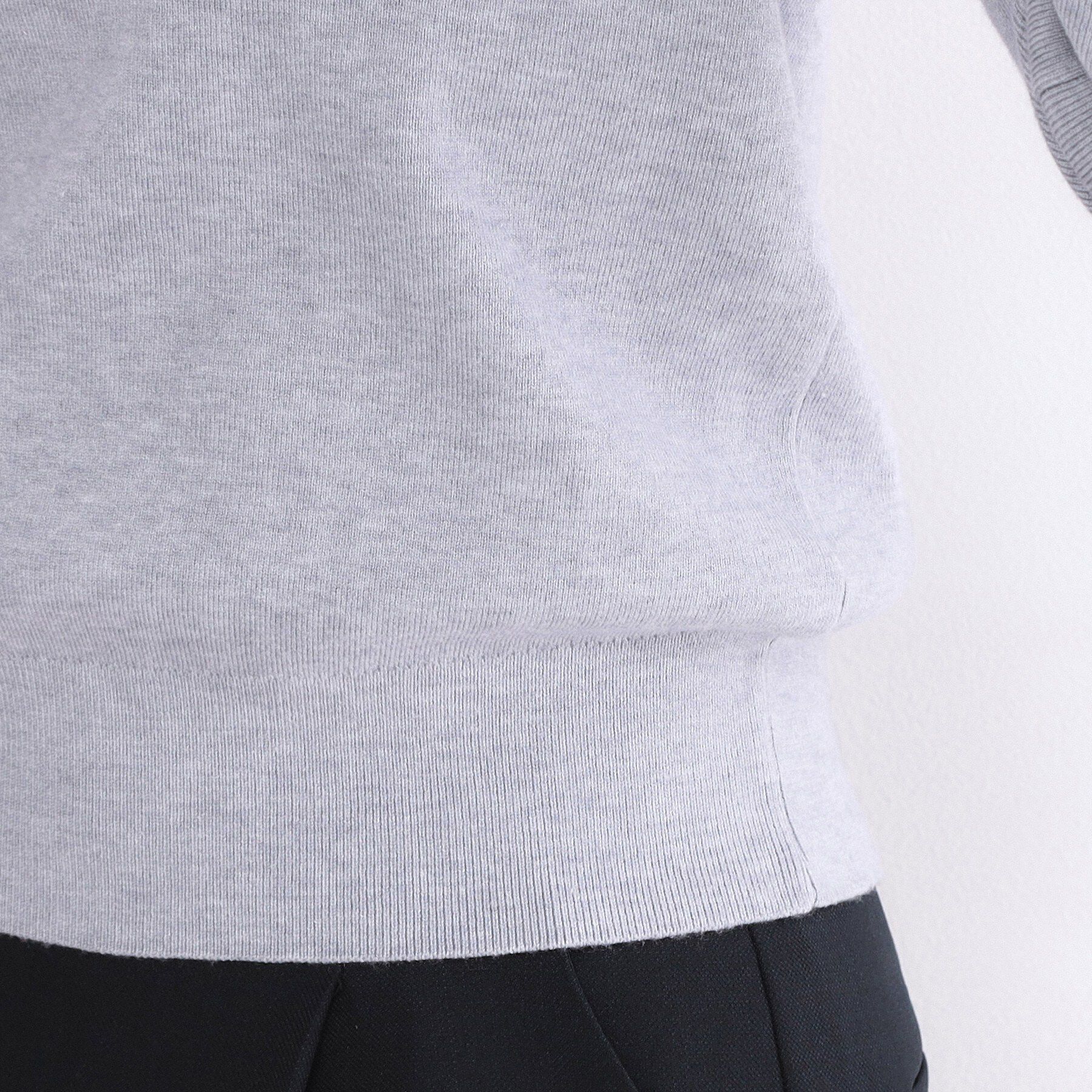 OPAQUE.CLIP「襟フリルドッキングニット【洗濯機OK】」|ニット・セーター|