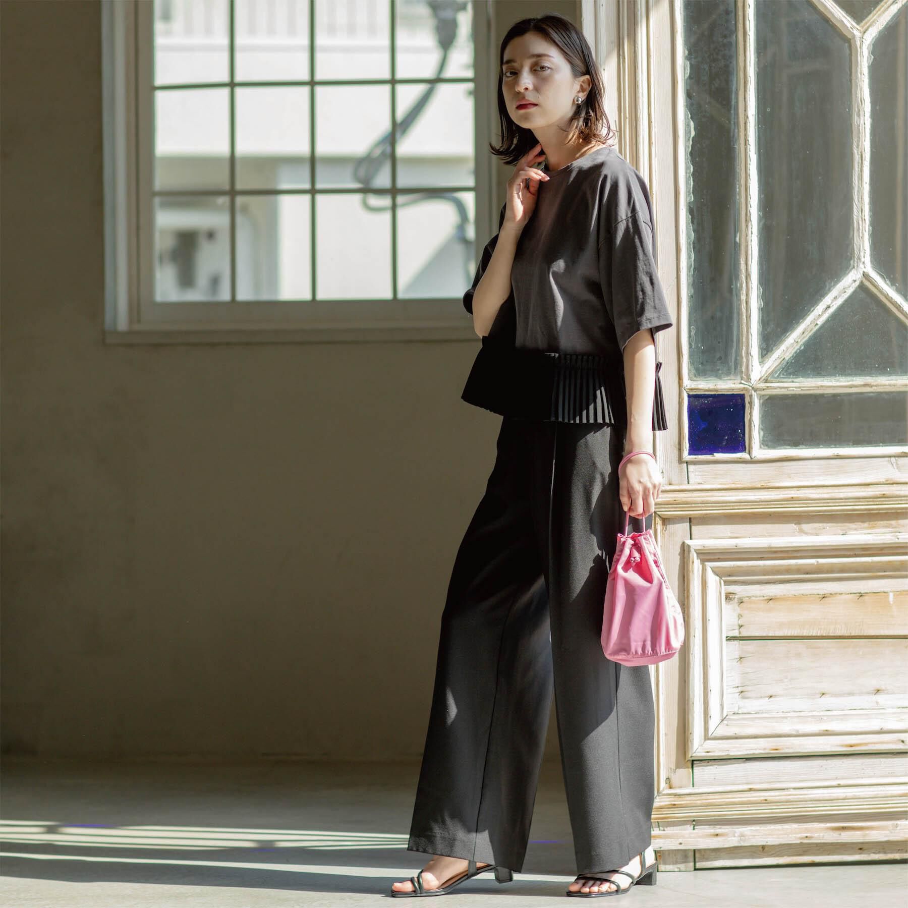 OPAQUE.CLIP「美脚ストレッチストレートワイドパンツ【洗濯機OK】」|その他|