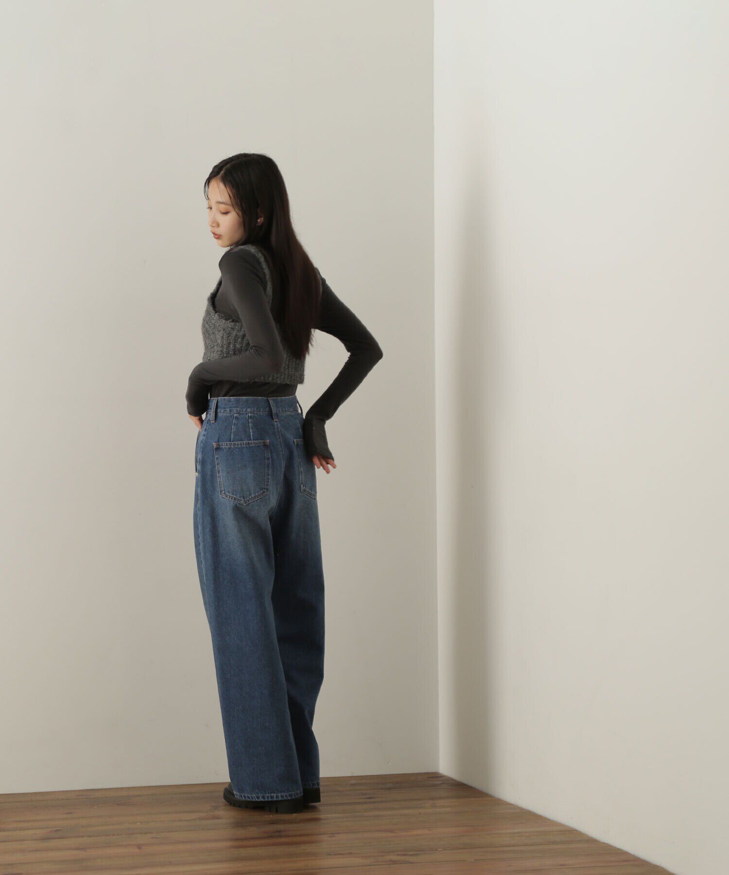  「デザインニットビスチェ」|ニット・セーター|