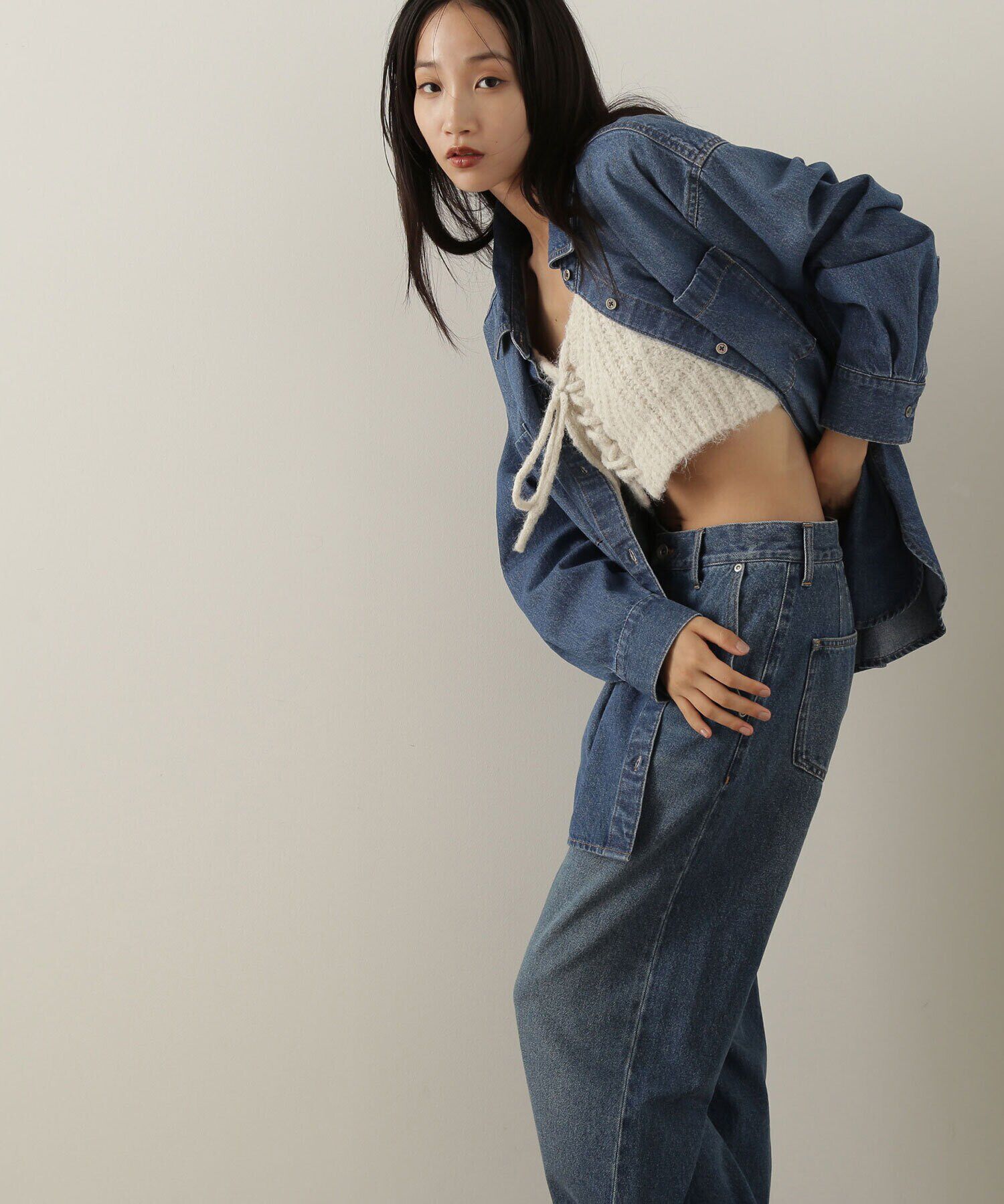  「デザインニットビスチェ」|ニット・セーター|