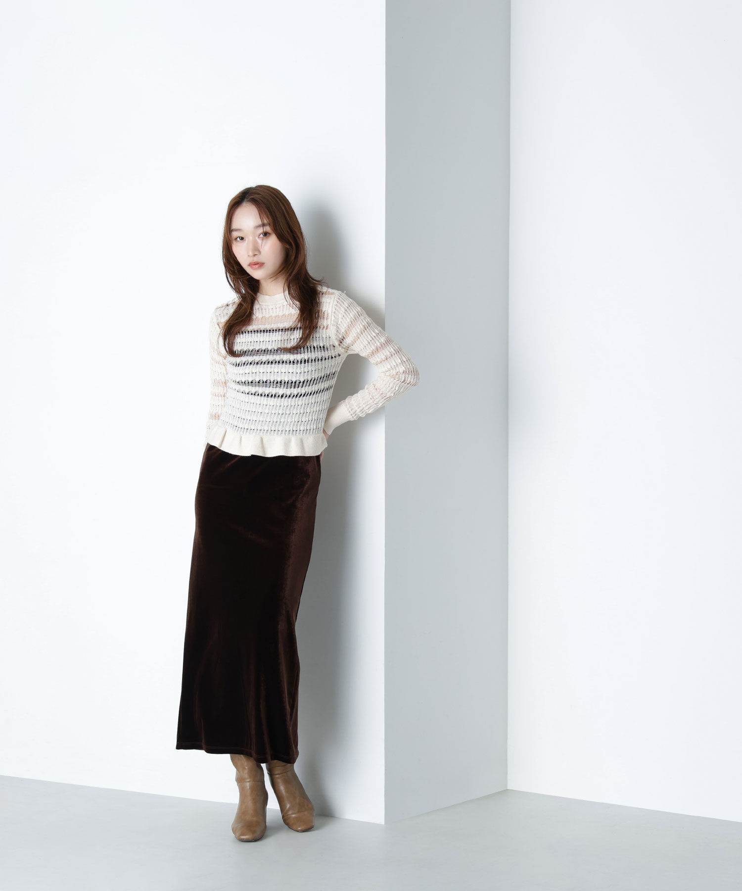  「シアークロシェニット」|ニット・セーター|