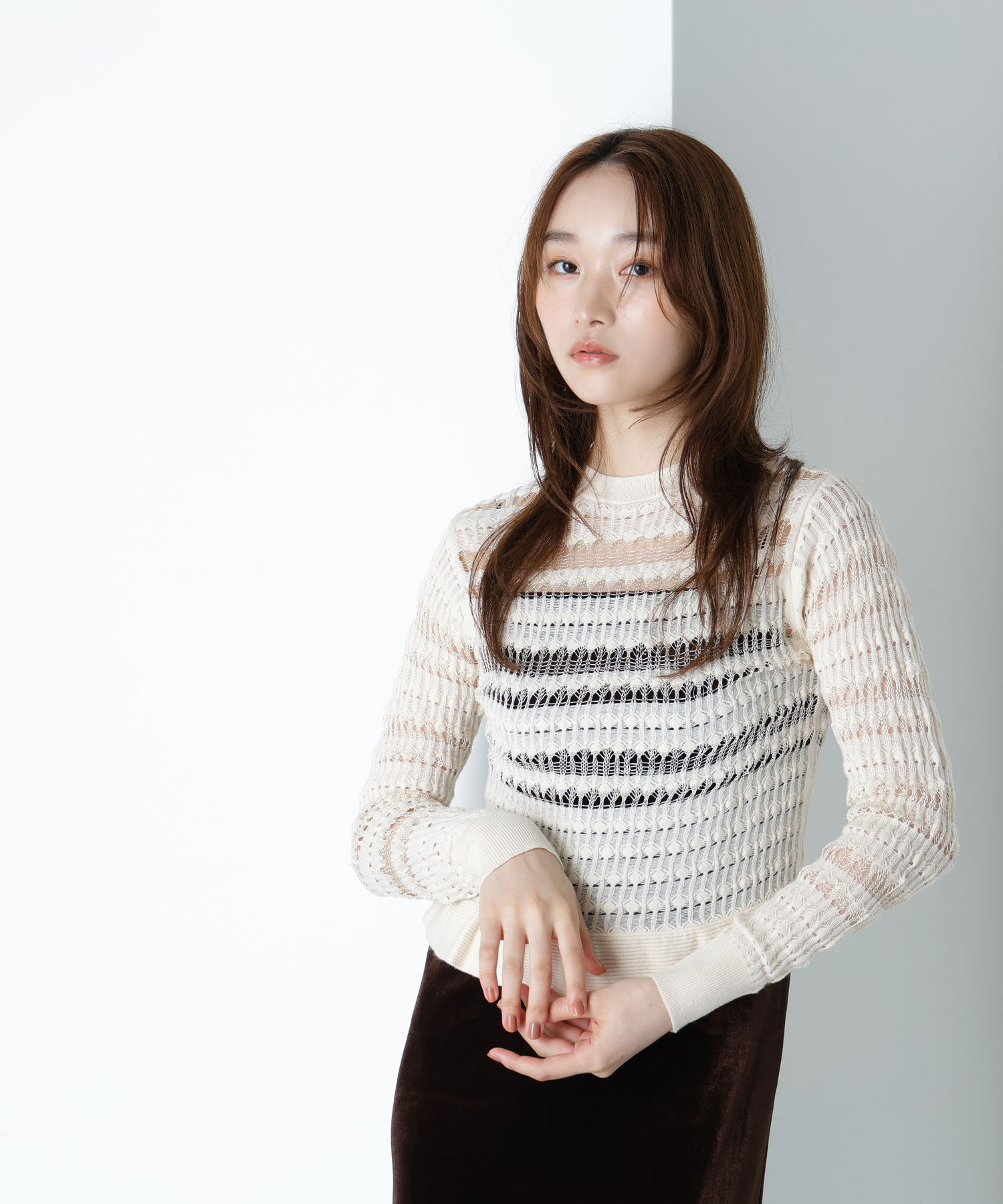  「シアークロシェニット」|ニット・セーター|
